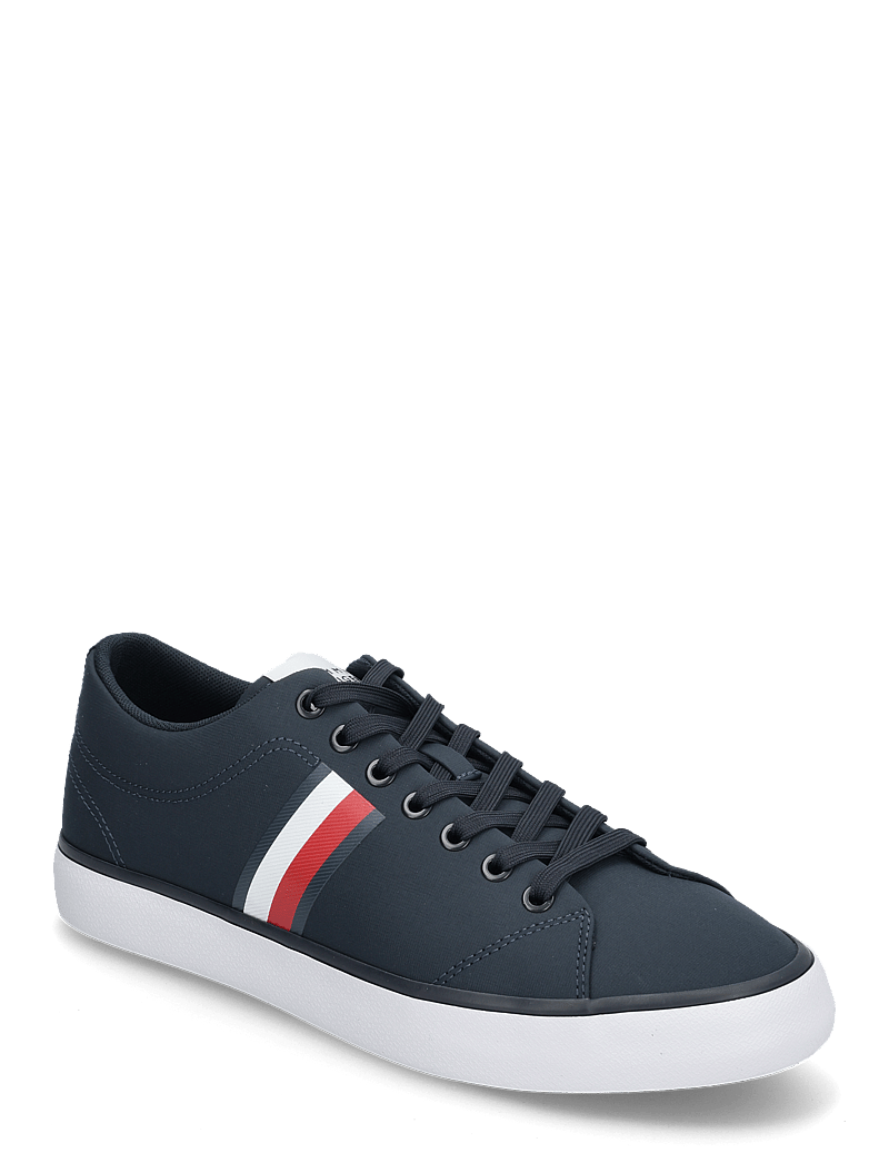 Tommy Hilfiger - TH HI VULC LOW CORE STRIPES MESH - låga sneakers - desert sky - 0
