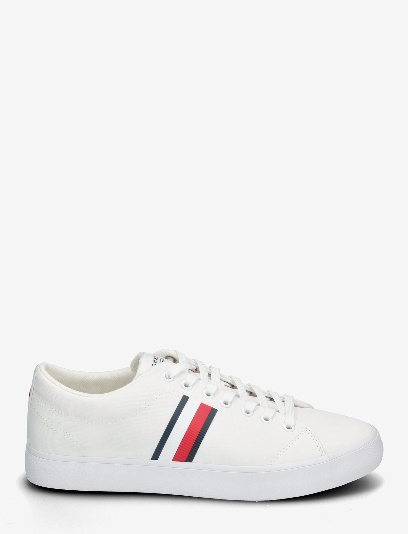 Tommy Hilfiger - TH HI VULC LOW CORE STRIPES MESH - matalavartiset tennarit - white - 1