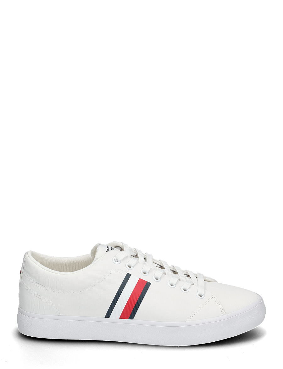 Tommy Hilfiger - TH HI VULC LOW CORE STRIPES MESH - white - 1