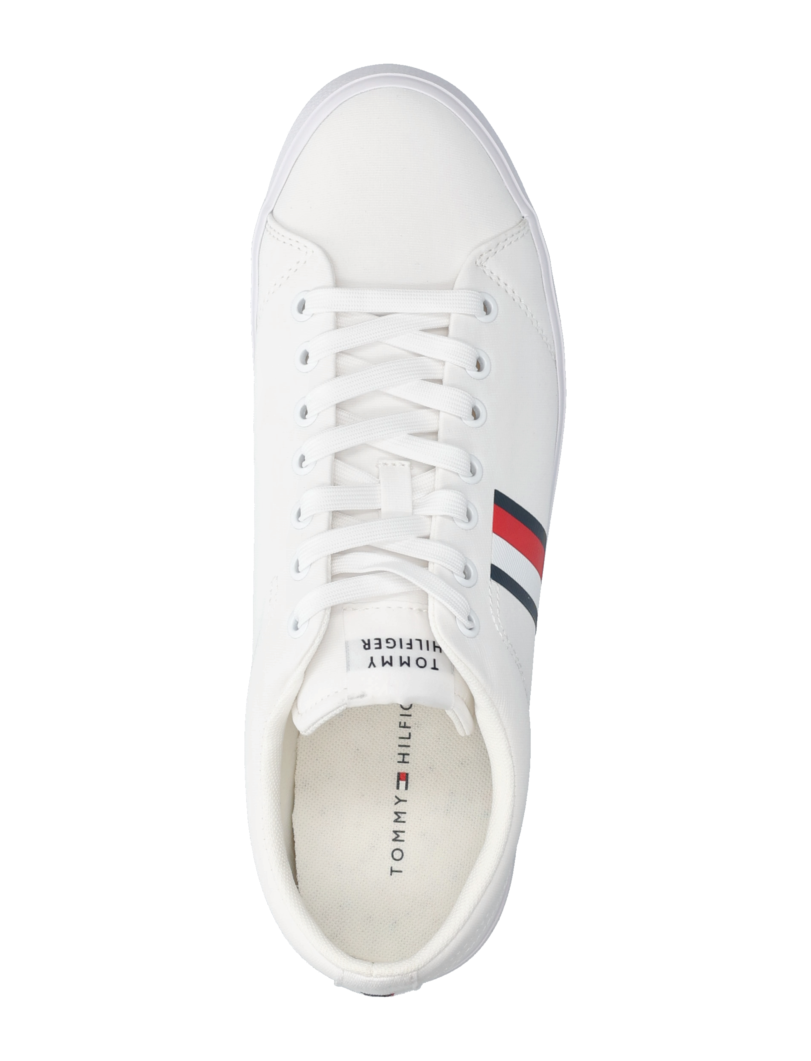 Tommy Hilfiger - TH HI VULC LOW CORE STRIPES MESH - white - 3