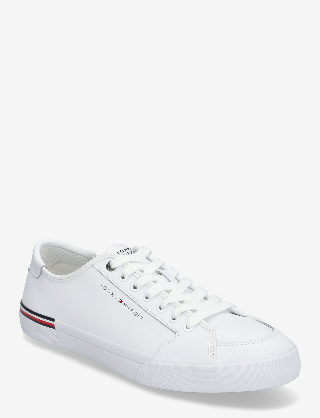 Tommy Hilfiger - CORE CORPORATE VULC LEATHER - låga sneakers - white - 0