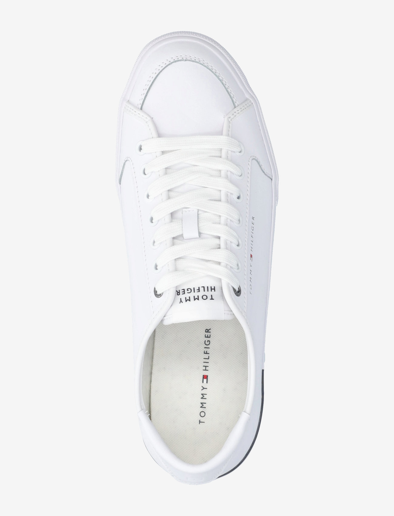 Tommy Hilfiger - CORE CORPORATE VULC LEATHER - låga sneakers - white - 3