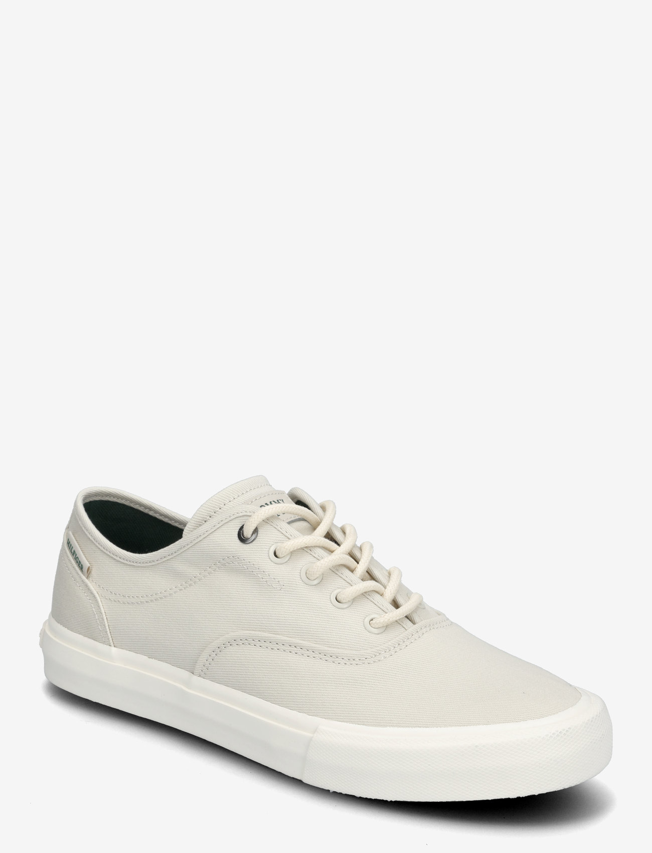 Tommy Hilfiger - TH HI VULC LOW OXFORD TWILL - madala säärega tossud - alabaster - 0