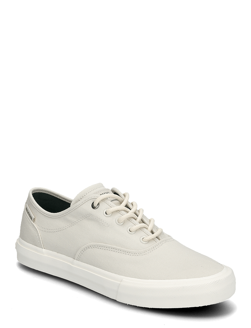 Tommy Hilfiger - TH HI VULC LOW OXFORD TWILL - madala säärega tossud - alabaster - 0