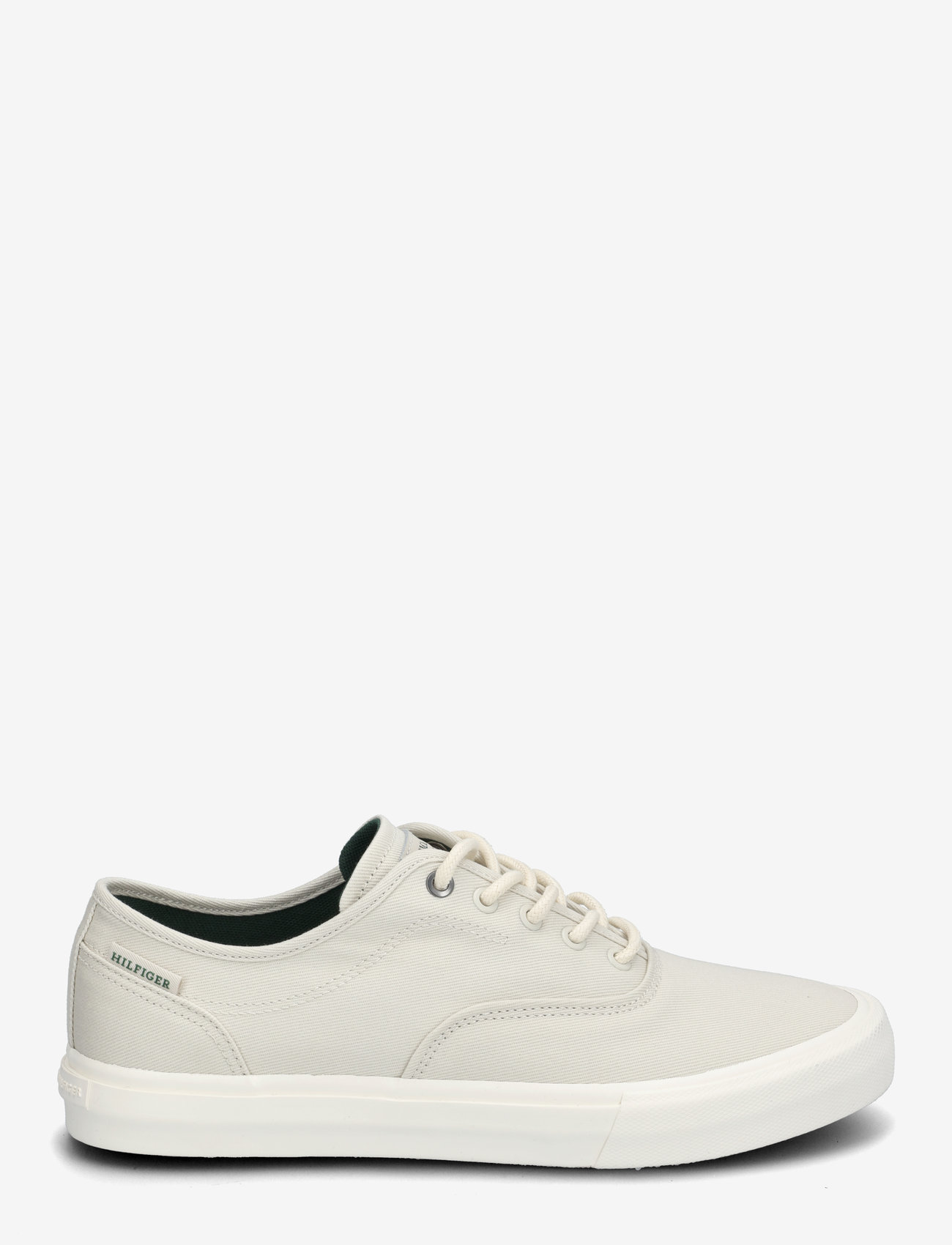 Tommy Hilfiger - TH HI VULC LOW OXFORD TWILL - madala säärega tossud - alabaster - 1