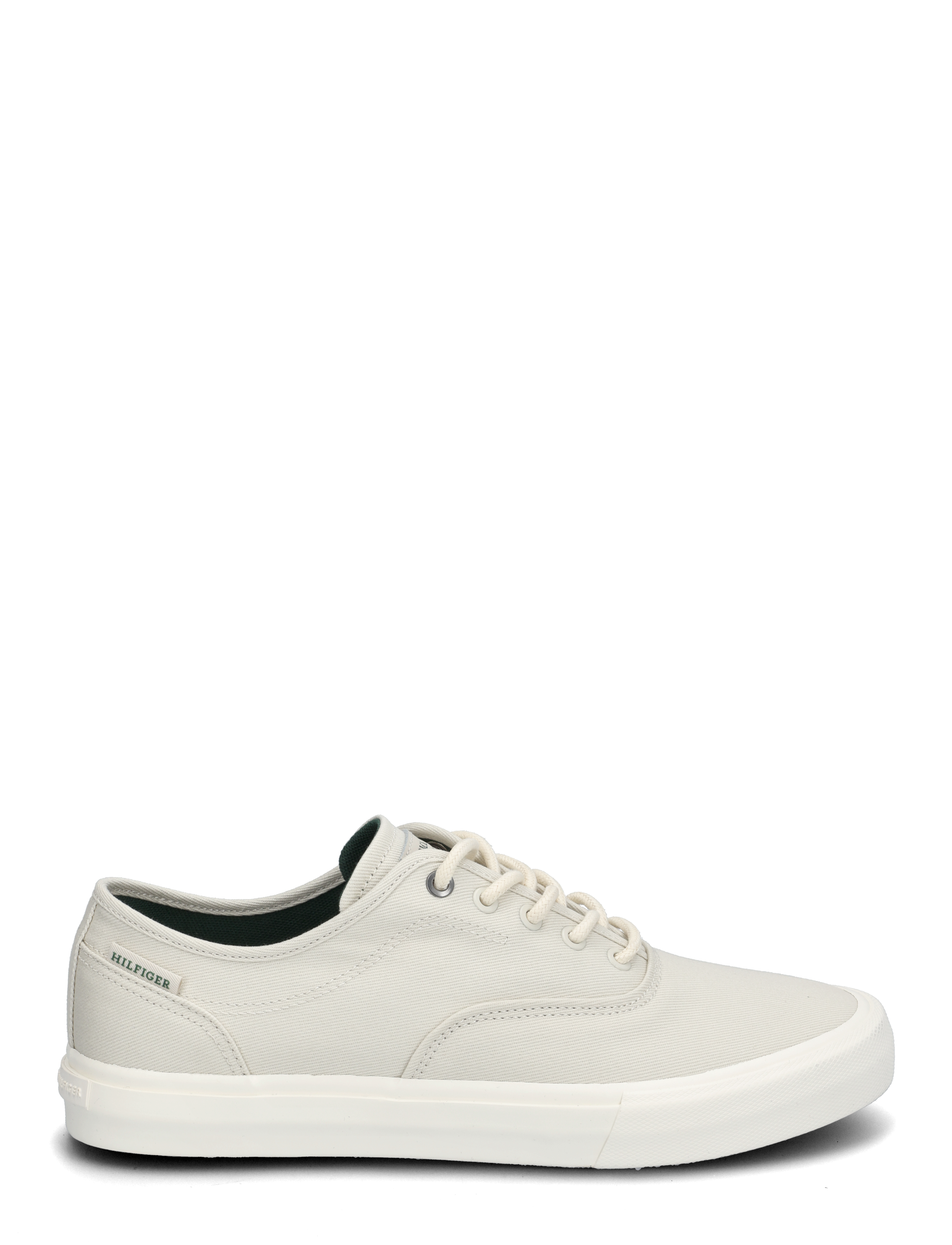 Tommy Hilfiger - TH HI VULC LOW OXFORD TWILL - lave sneakers - alabaster - 1