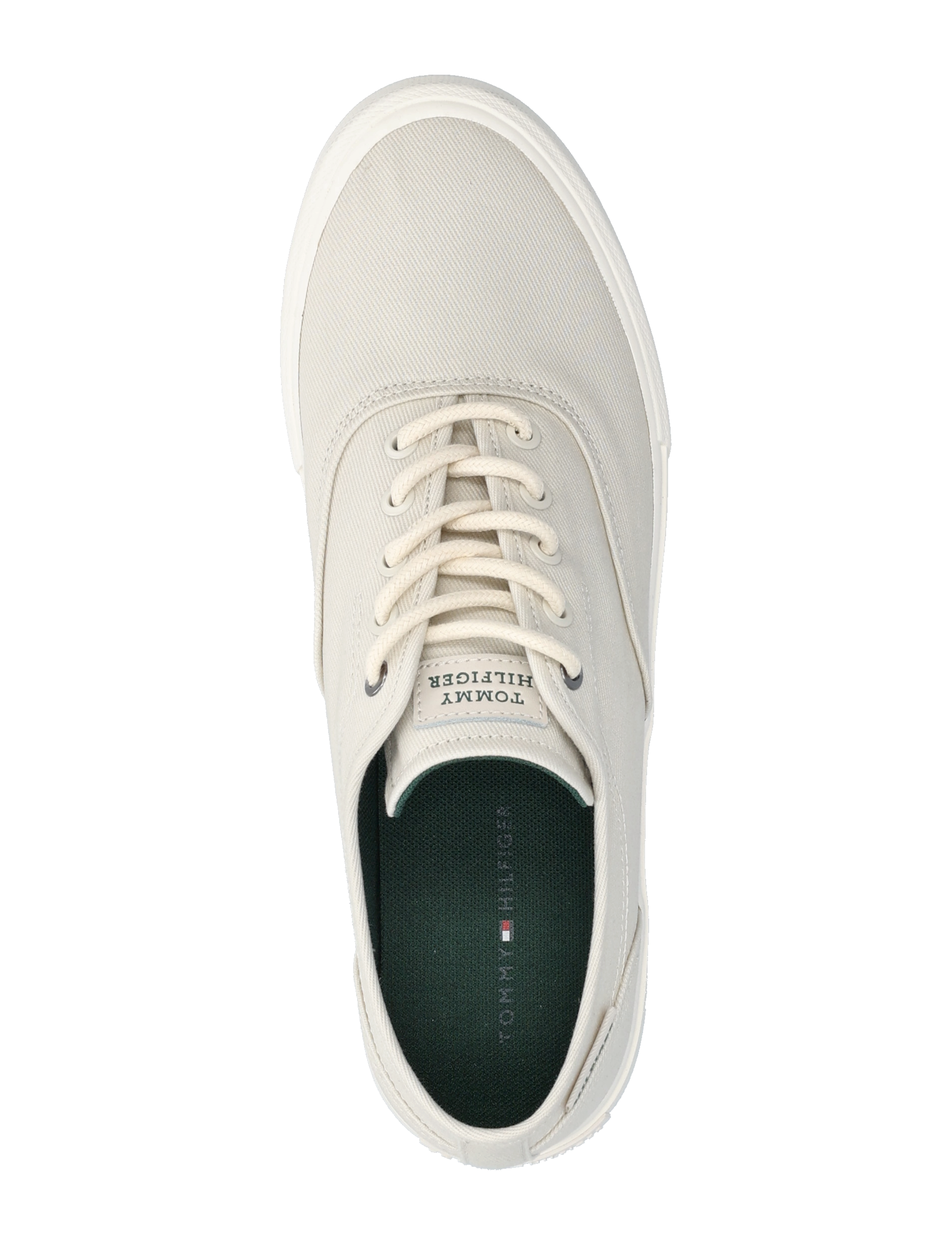 Tommy Hilfiger - TH HI VULC LOW OXFORD TWILL - lave sneakers - alabaster - 3