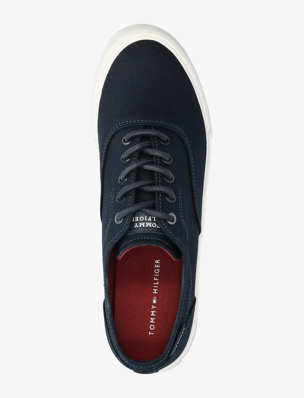 Tommy Hilfiger - TH HI VULC LOW OXFORD TWILL - niedriger schnitt - desert sky - 3