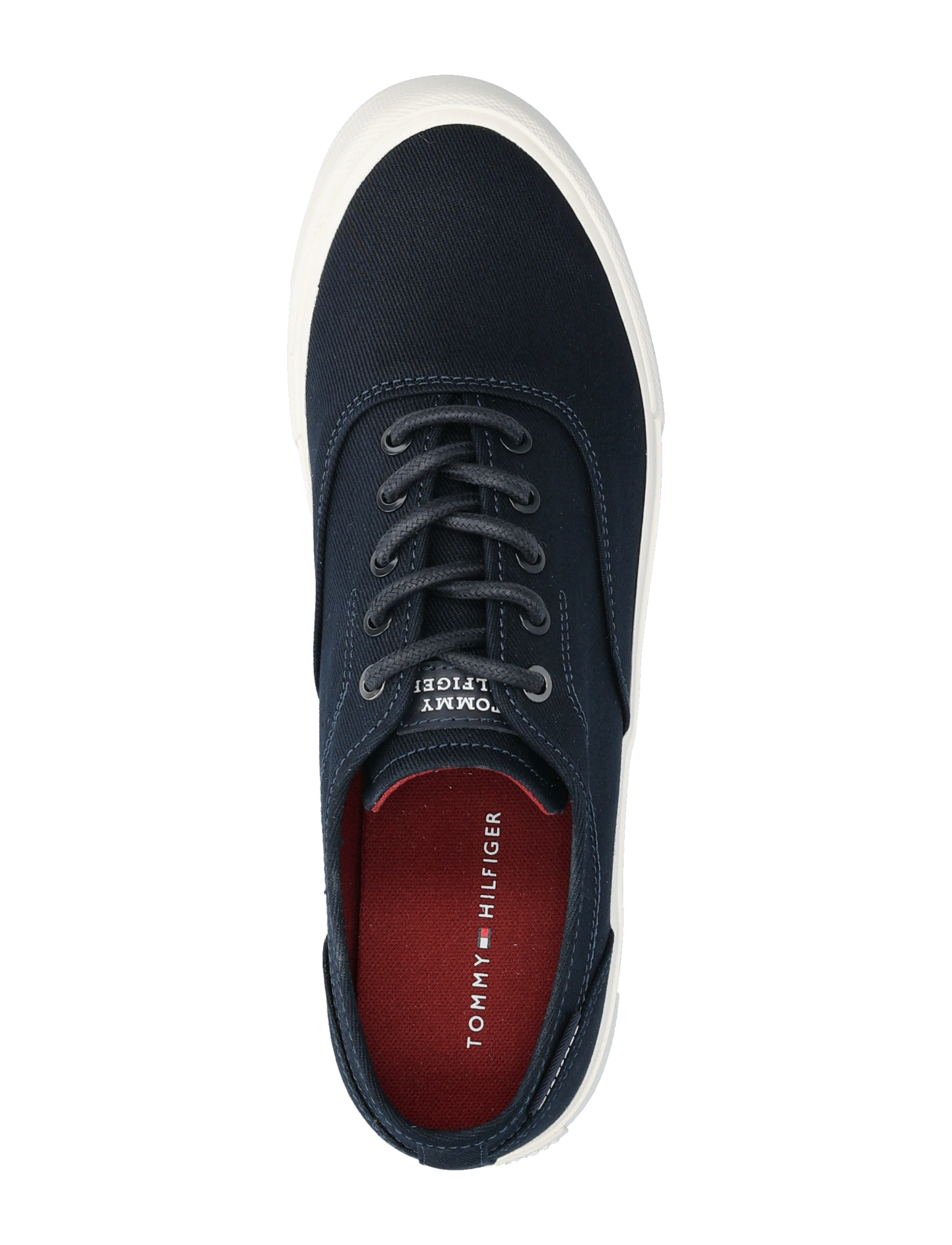 Tommy Hilfiger - TH HI VULC LOW OXFORD TWILL - låga sneakers - desert sky - 3