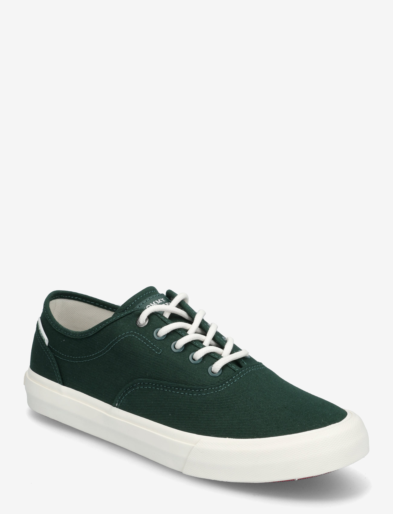 Tommy Hilfiger - TH HI VULC LOW OXFORD TWILL - lave sneakers - hunter - 0
