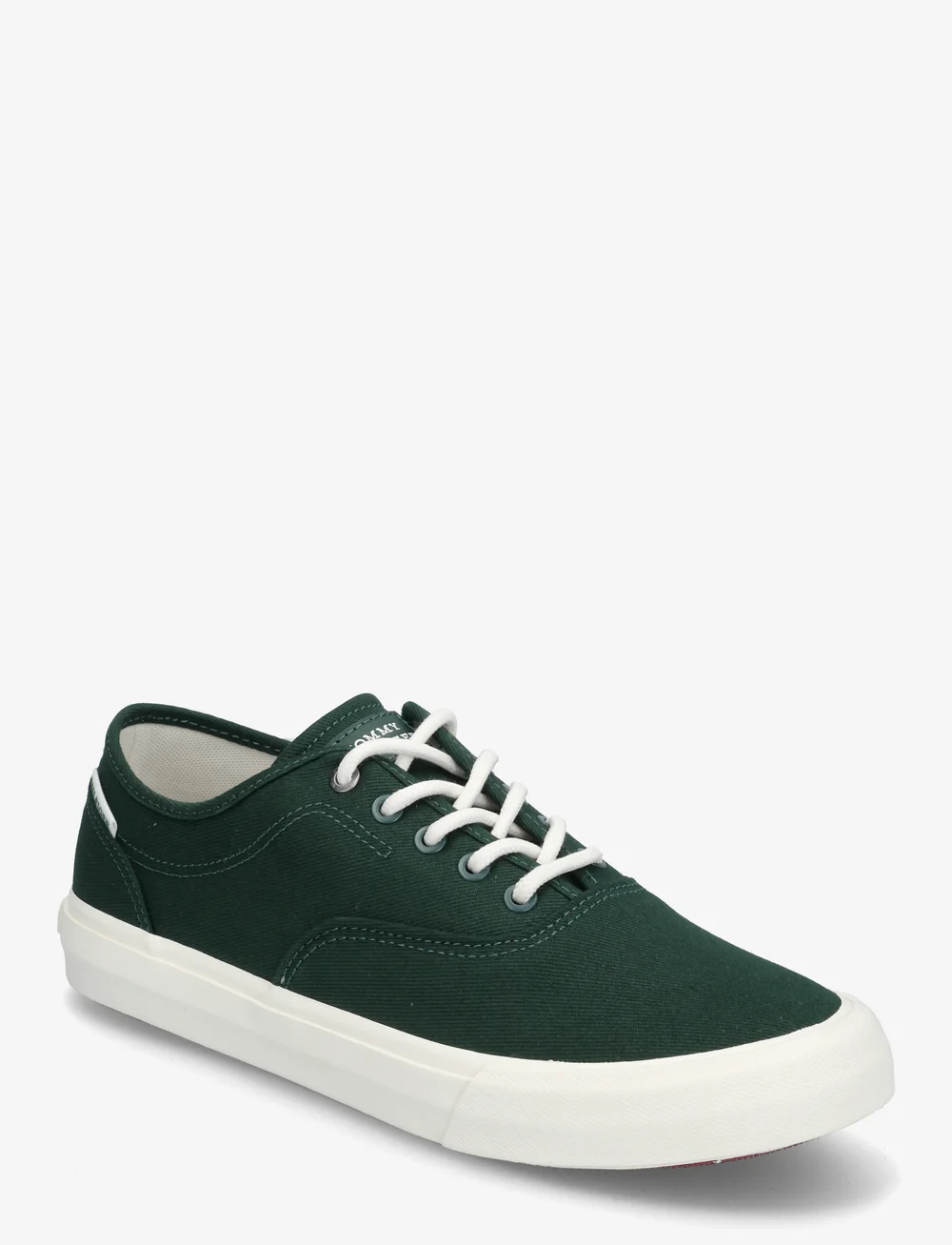 Tommy Hilfiger - TH HI VULC LOW OXFORD TWILL - låga sneakers - hunter - 0