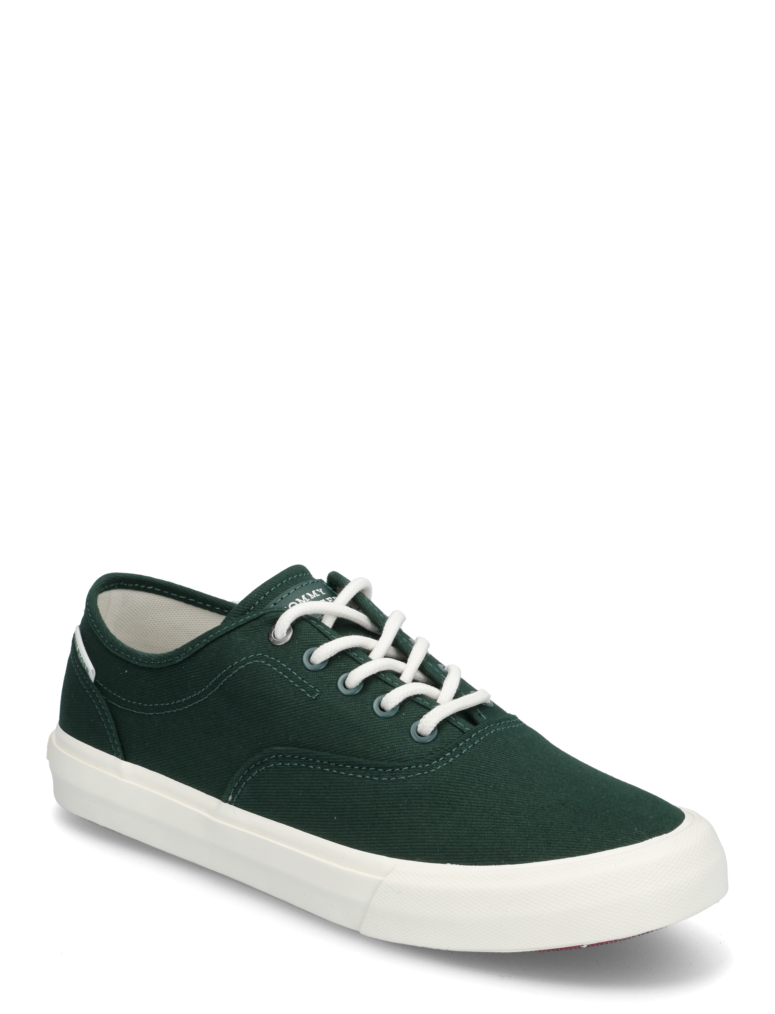 Tommy Hilfiger TH HI VULC LOW OXFORD TWILL - Sko - HUNTER / green