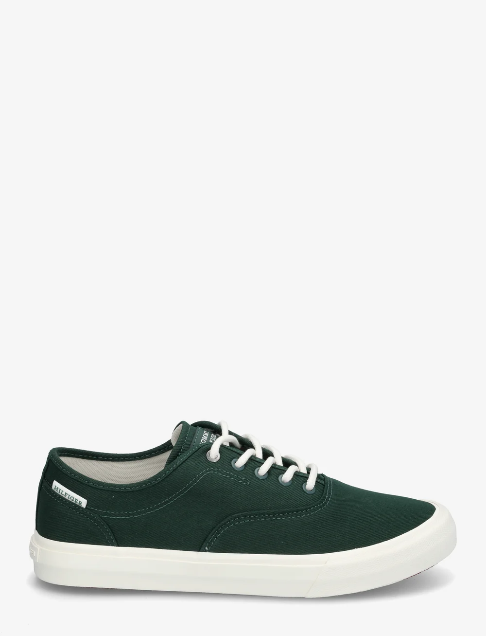 Tommy Hilfiger - TH HI VULC LOW OXFORD TWILL - låga sneakers - hunter - 1