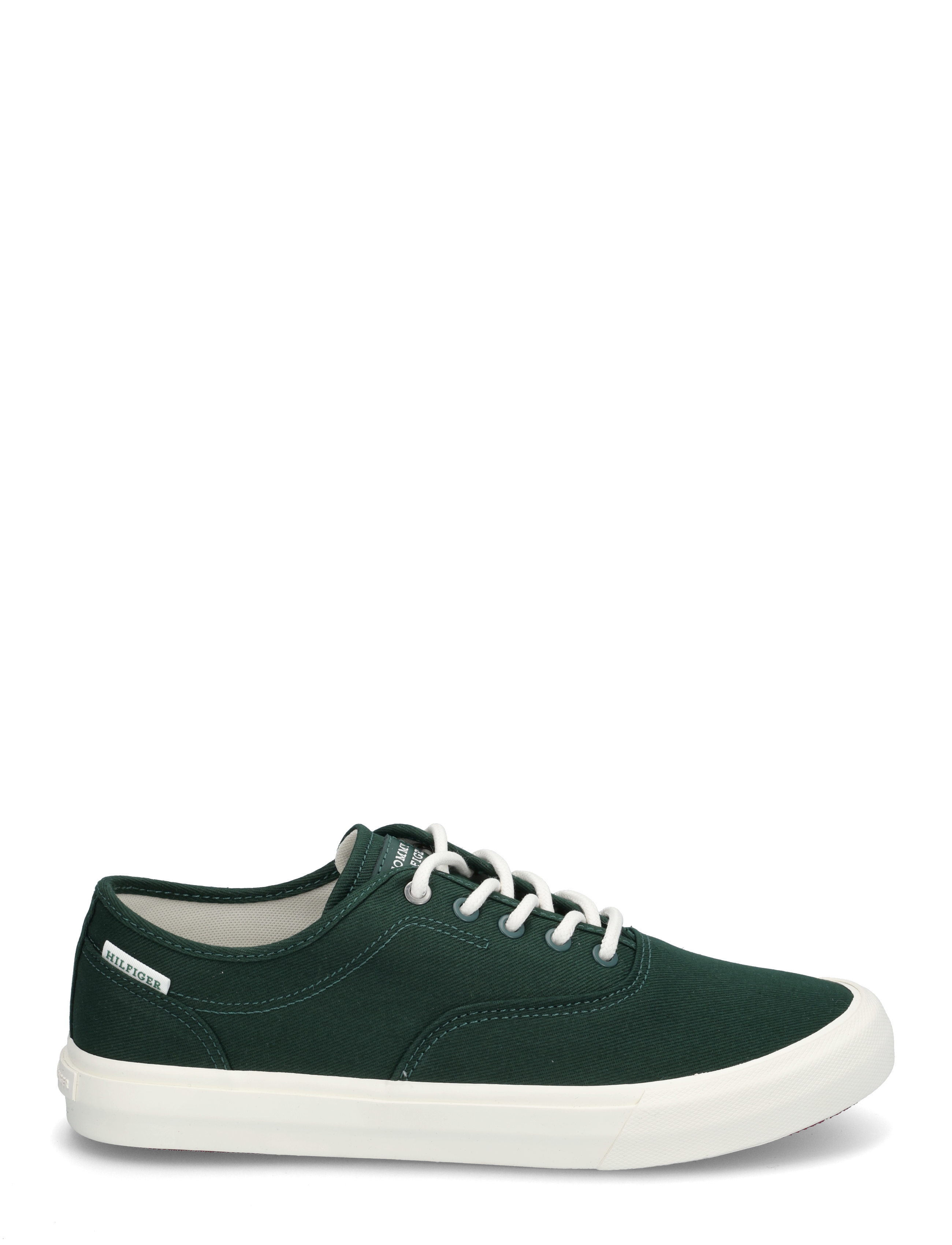 Tommy Hilfiger - TH HI VULC LOW OXFORD TWILL - niedriger schnitt - hunter - 1