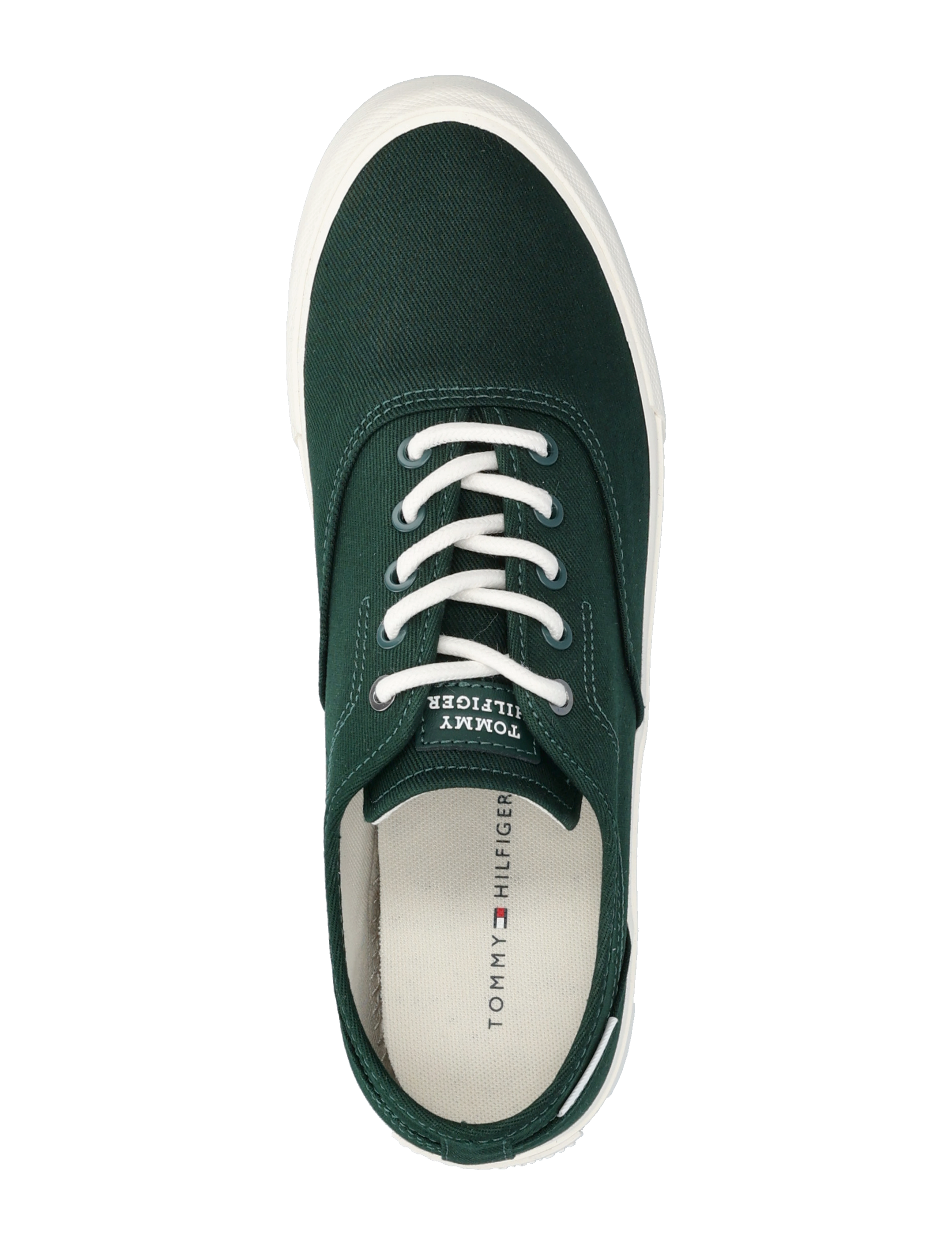 Tommy Hilfiger - TH HI VULC LOW OXFORD TWILL - niedriger schnitt - hunter - 3