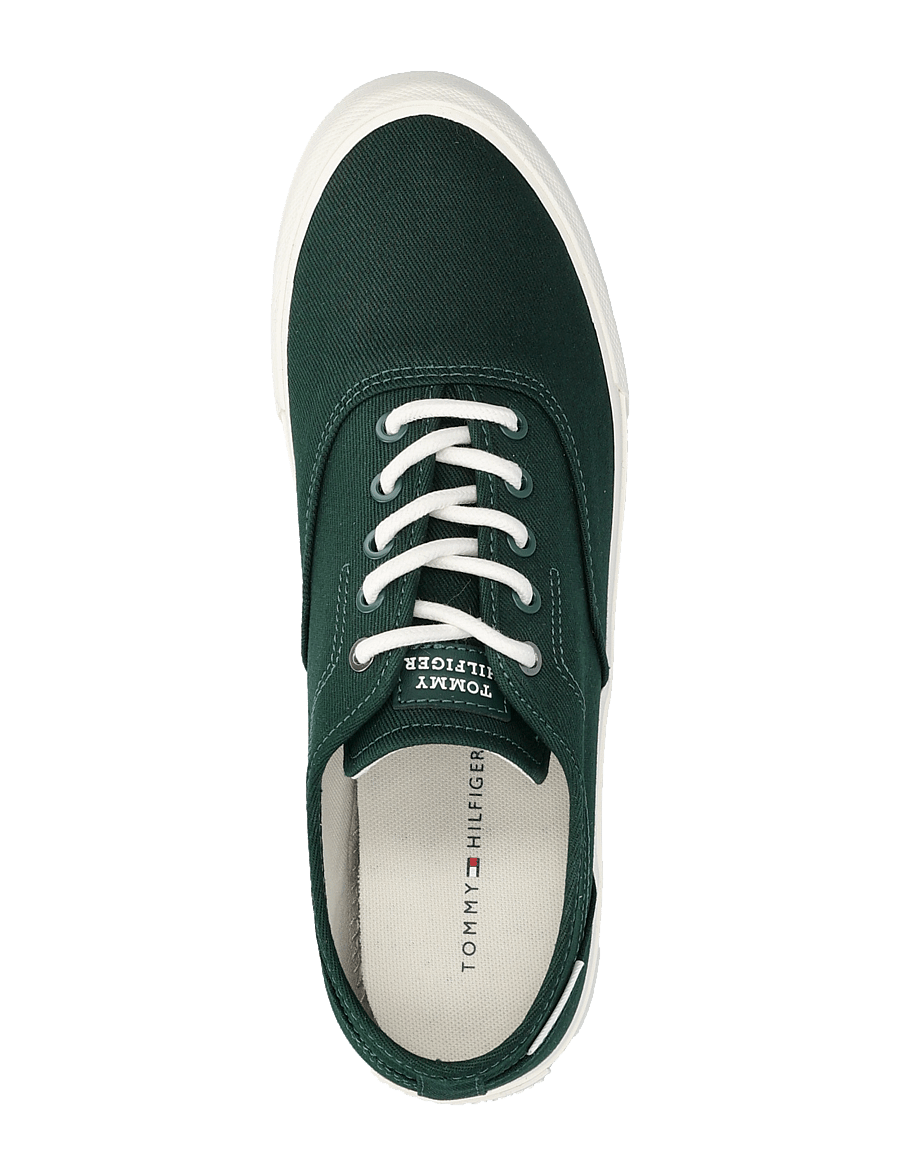 Tommy Hilfiger - TH HI VULC LOW OXFORD TWILL - niedriger schnitt - hunter - 3