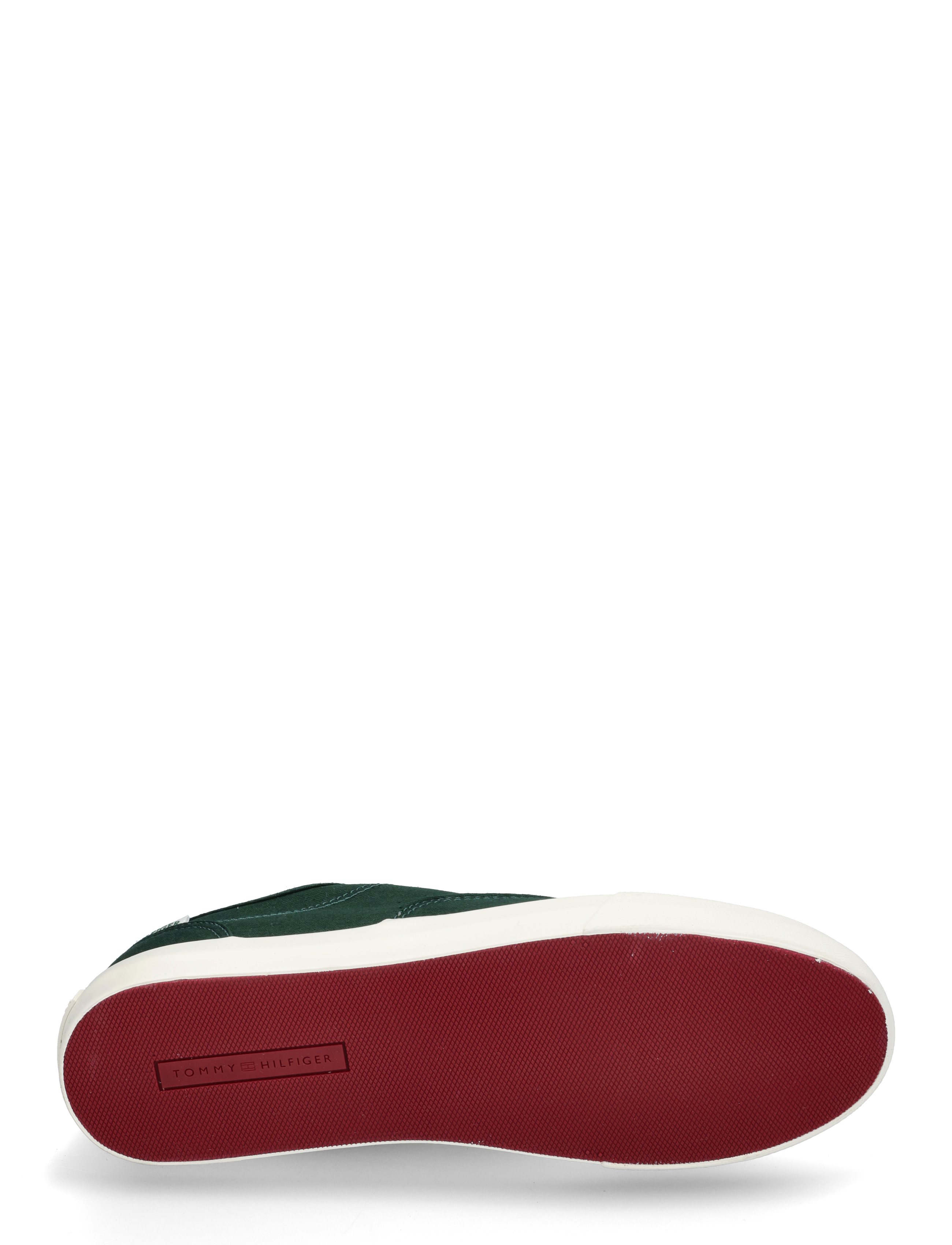Tommy Hilfiger - TH HI VULC LOW OXFORD TWILL - niedriger schnitt - hunter - 4