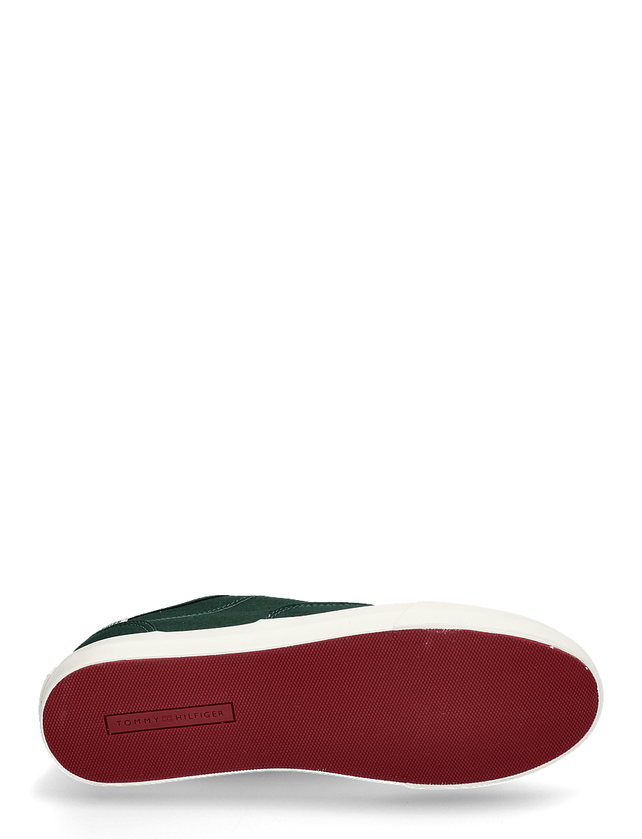 Tommy Hilfiger - TH HI VULC LOW OXFORD TWILL - niedriger schnitt - hunter - 4
