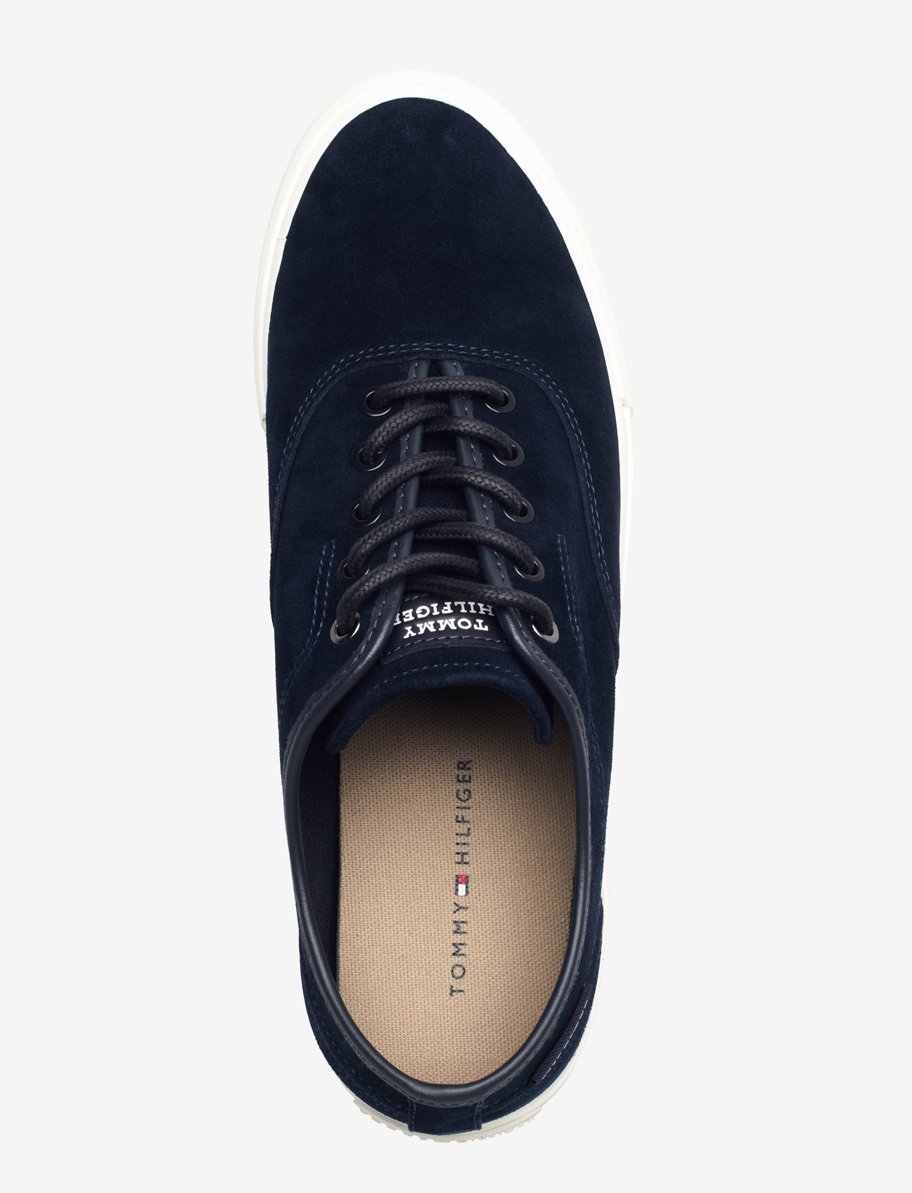 Tommy Hilfiger - TH HI VULC LOW OXFORD SUEDE - lave sneakers - desert sky - 3
