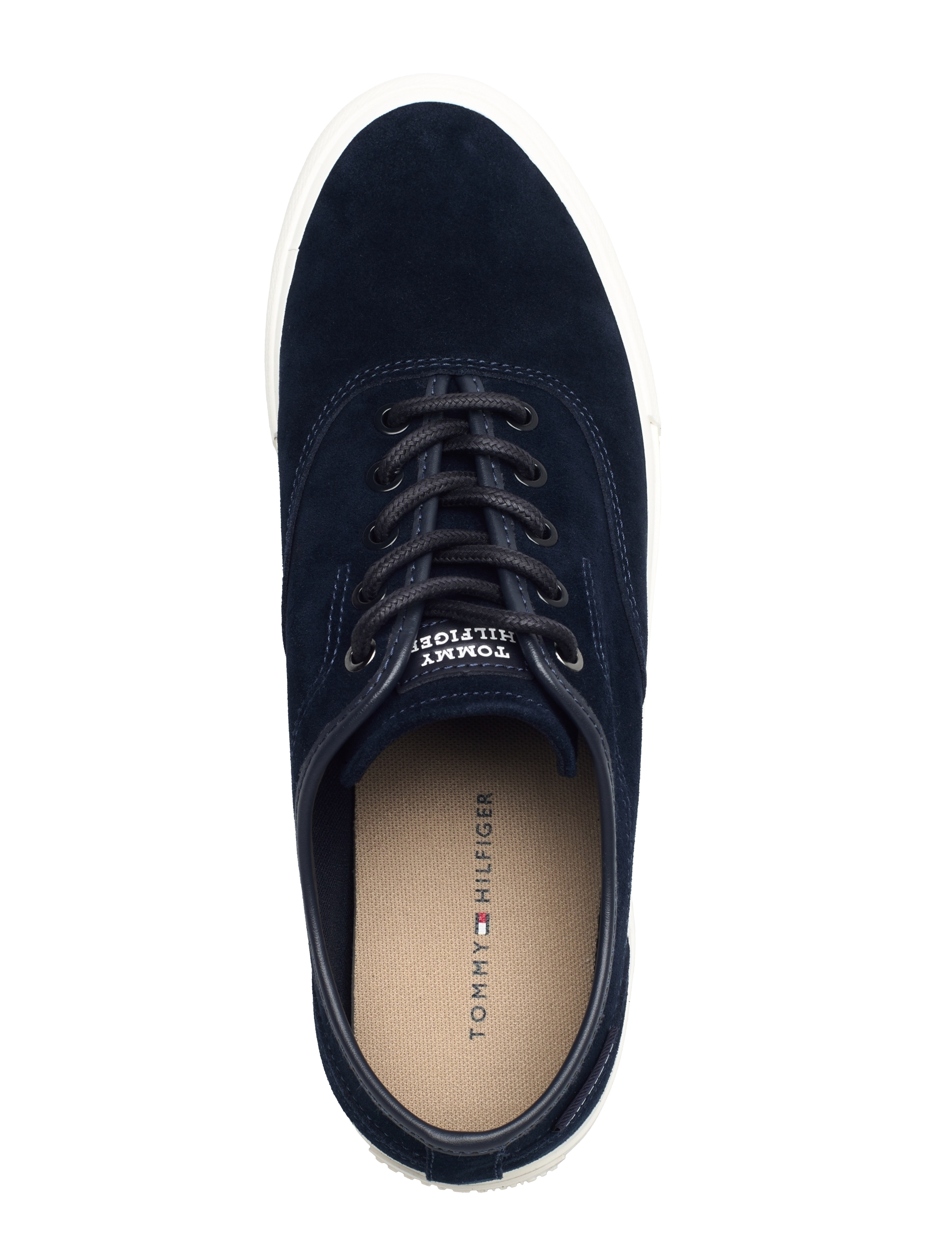 Tommy Hilfiger - TH HI VULC LOW OXFORD SUEDE - lave sneakers - desert sky - 3