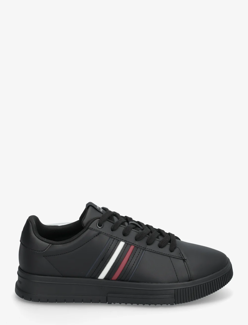 Tommy Hilfiger - MODERN CUPSOLE STRIPES LTH - låga sneakers - black - 1