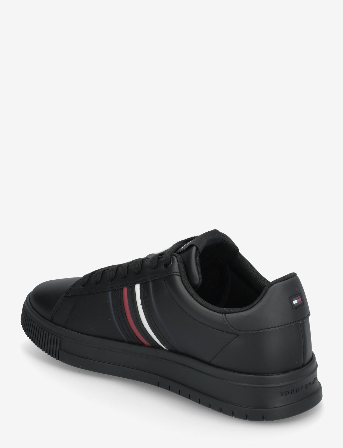 Tommy Hilfiger - MODERN CUPSOLE STRIPES LTH - låga sneakers - black - 2