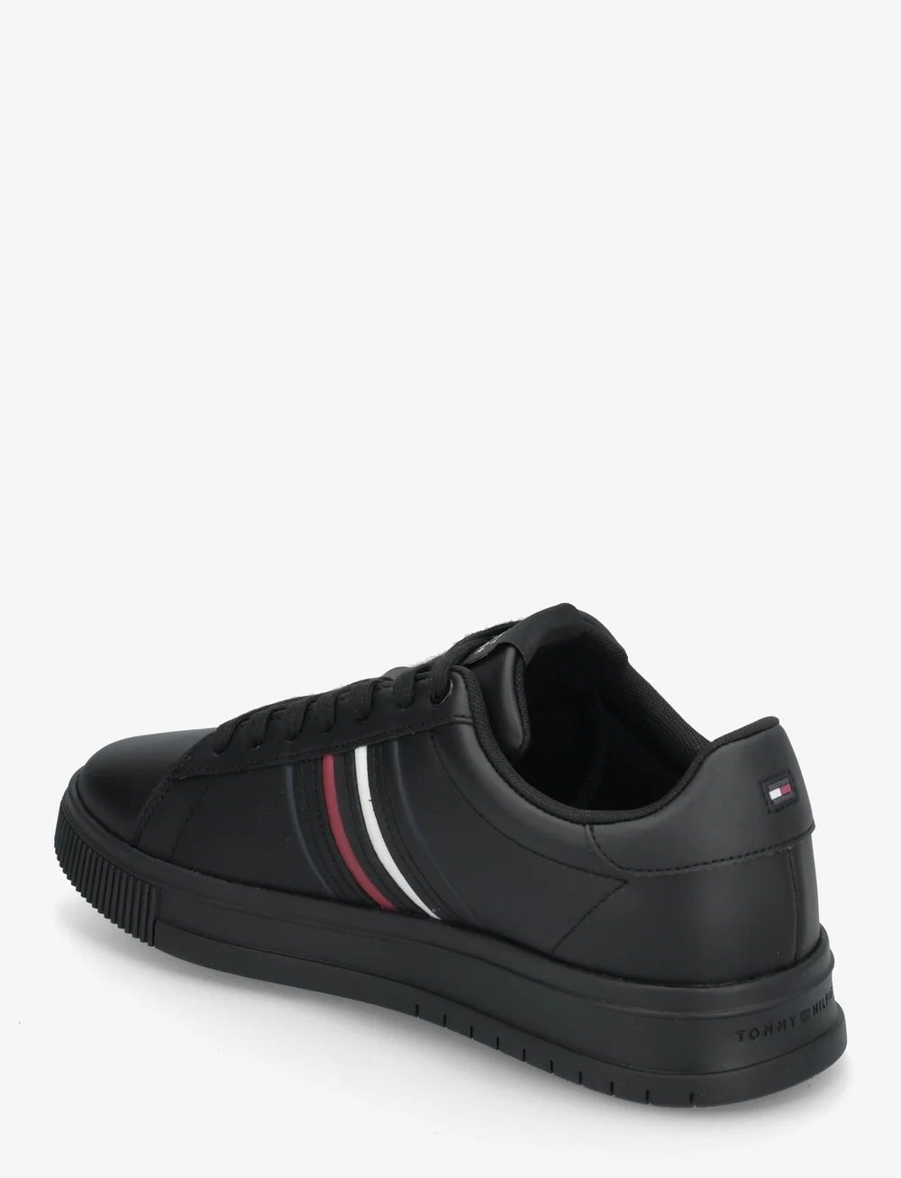 Tommy Hilfiger - MODERN CUPSOLE STRIPES LTH - låga sneakers - black - 2