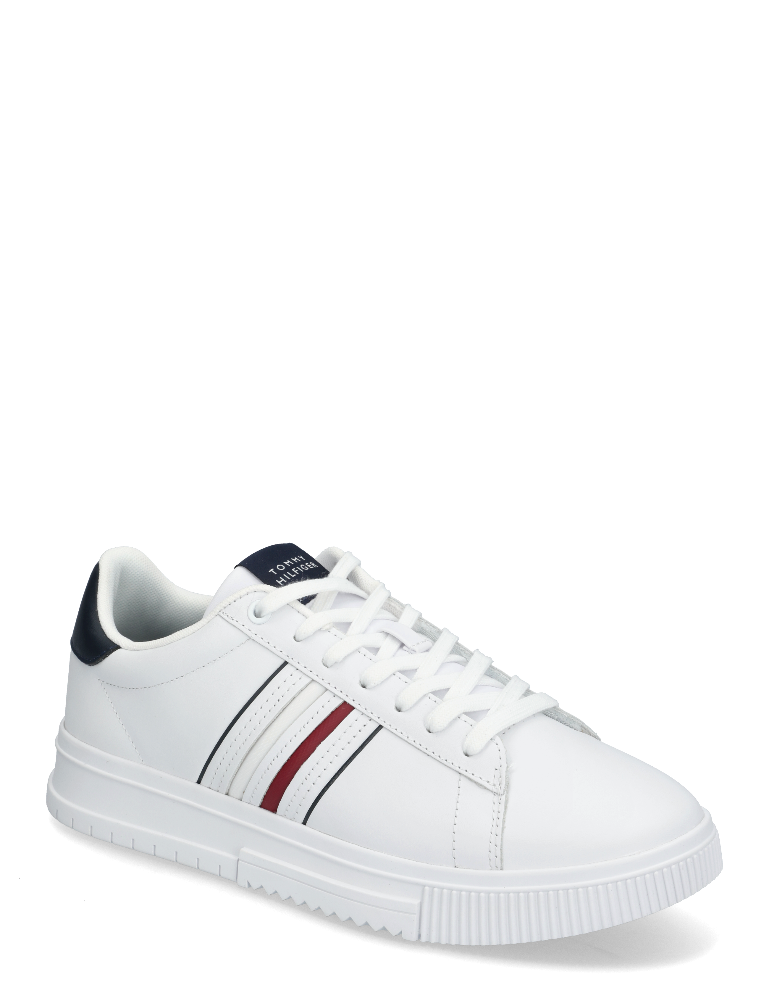 Tommy Hilfiger MODERN CUPSOLE STRIPES LTH - Tommy Hilfiger - WHITE / white