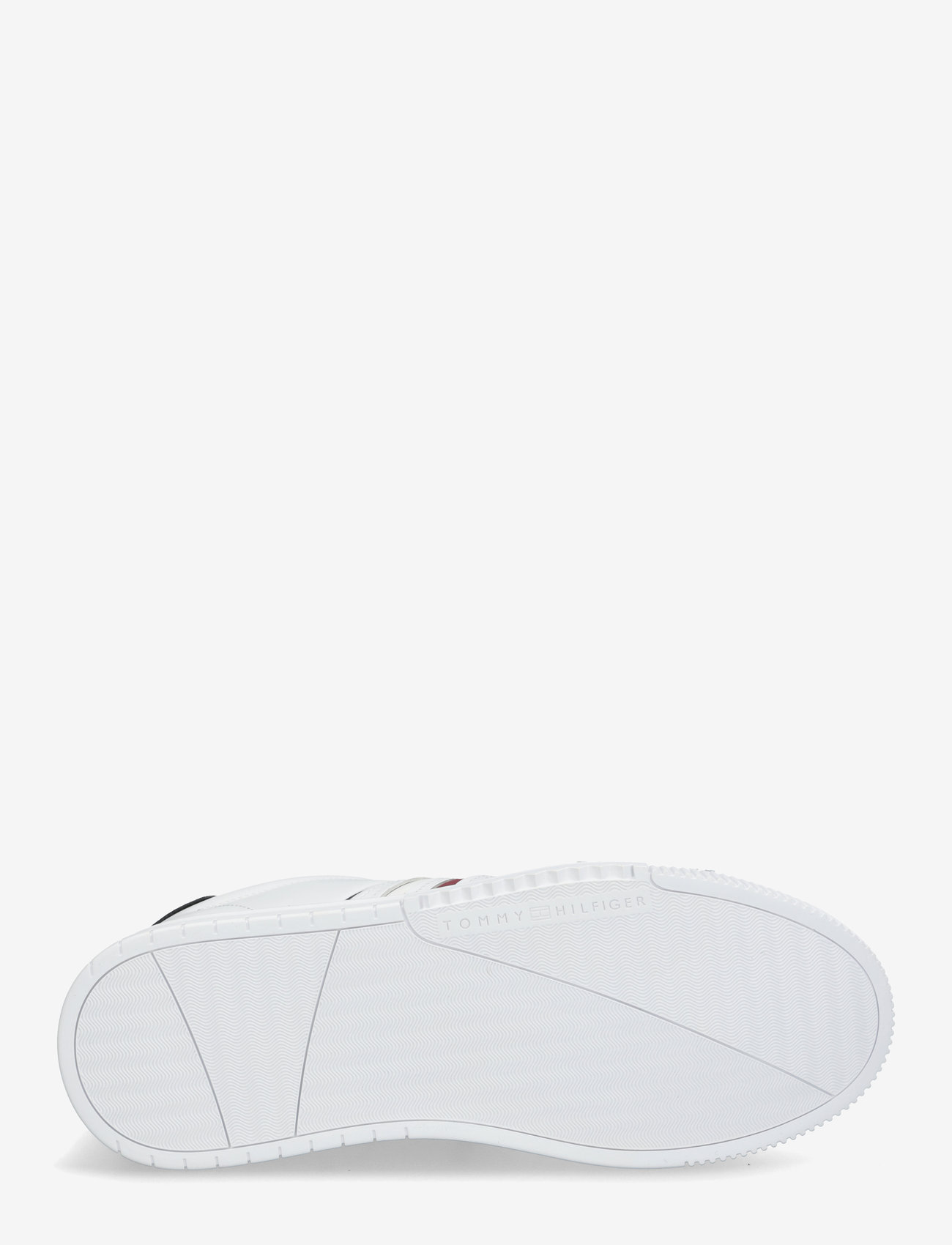 Tommy Hilfiger - MODERN CUPSOLE STRIPES LTH - madala säärega tossud - white - 4