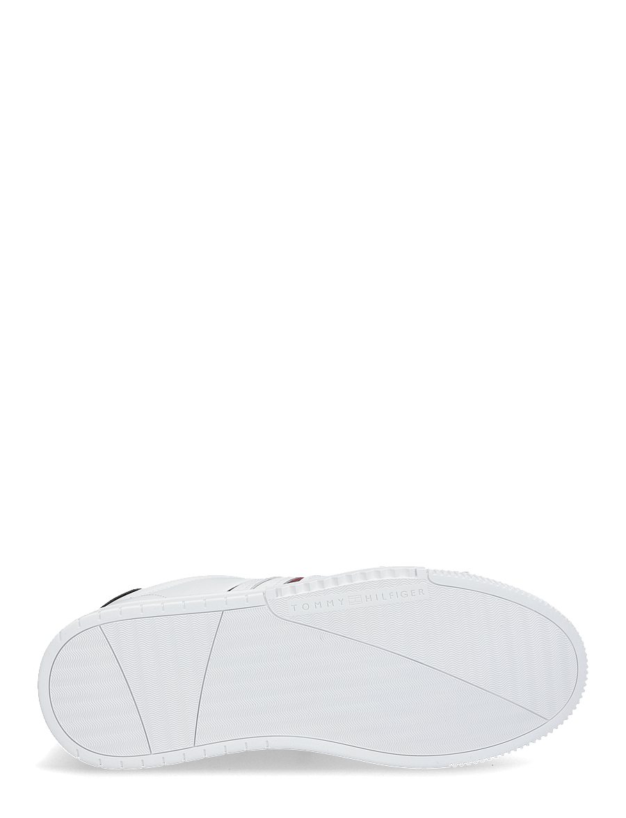 Tommy Hilfiger - MODERN CUPSOLE STRIPES LTH - laisvalaikio batai žemu aulu - white - 4