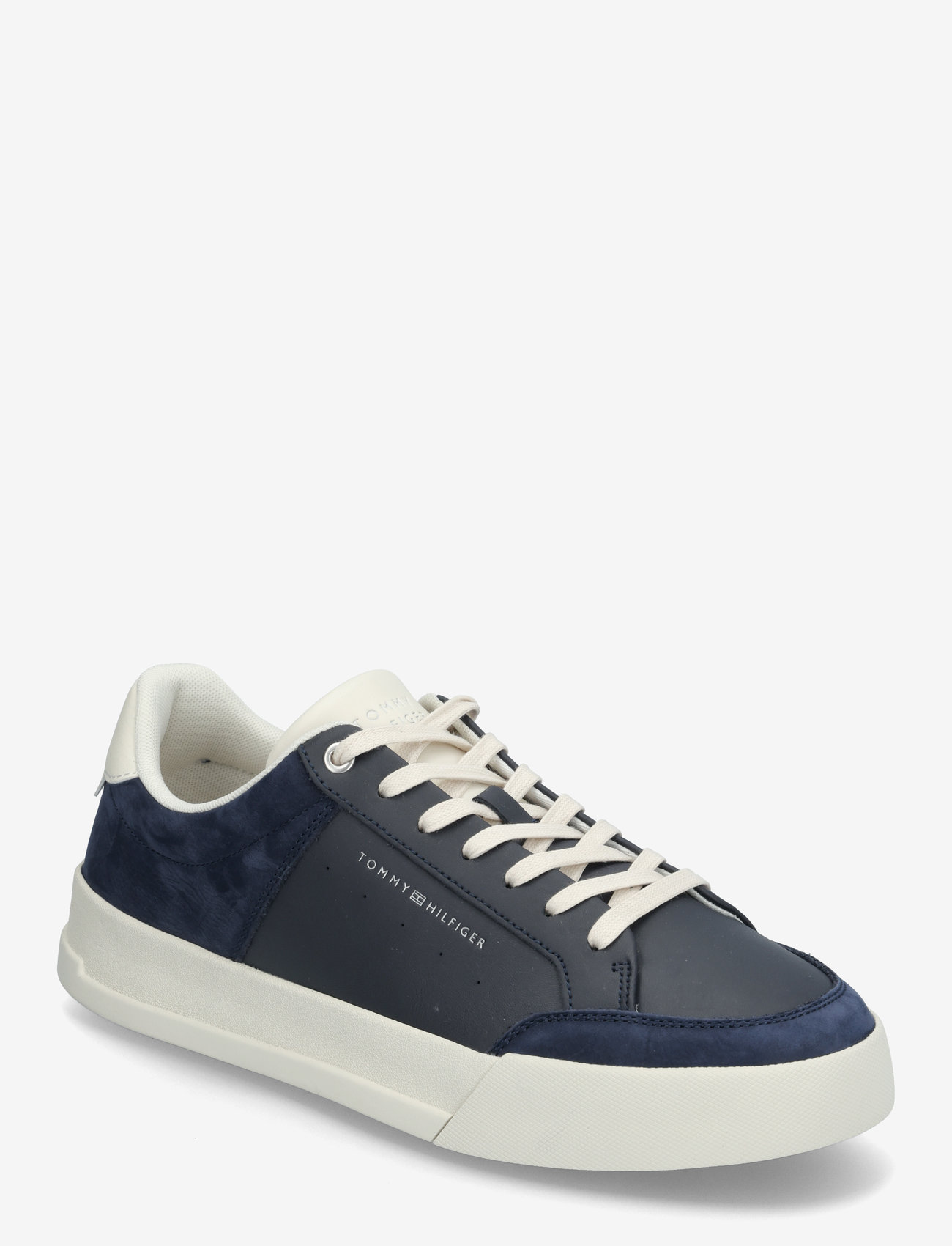 Tommy Hilfiger - TH COURT MIX LTH NUBUCK - low tops - space blue - 0