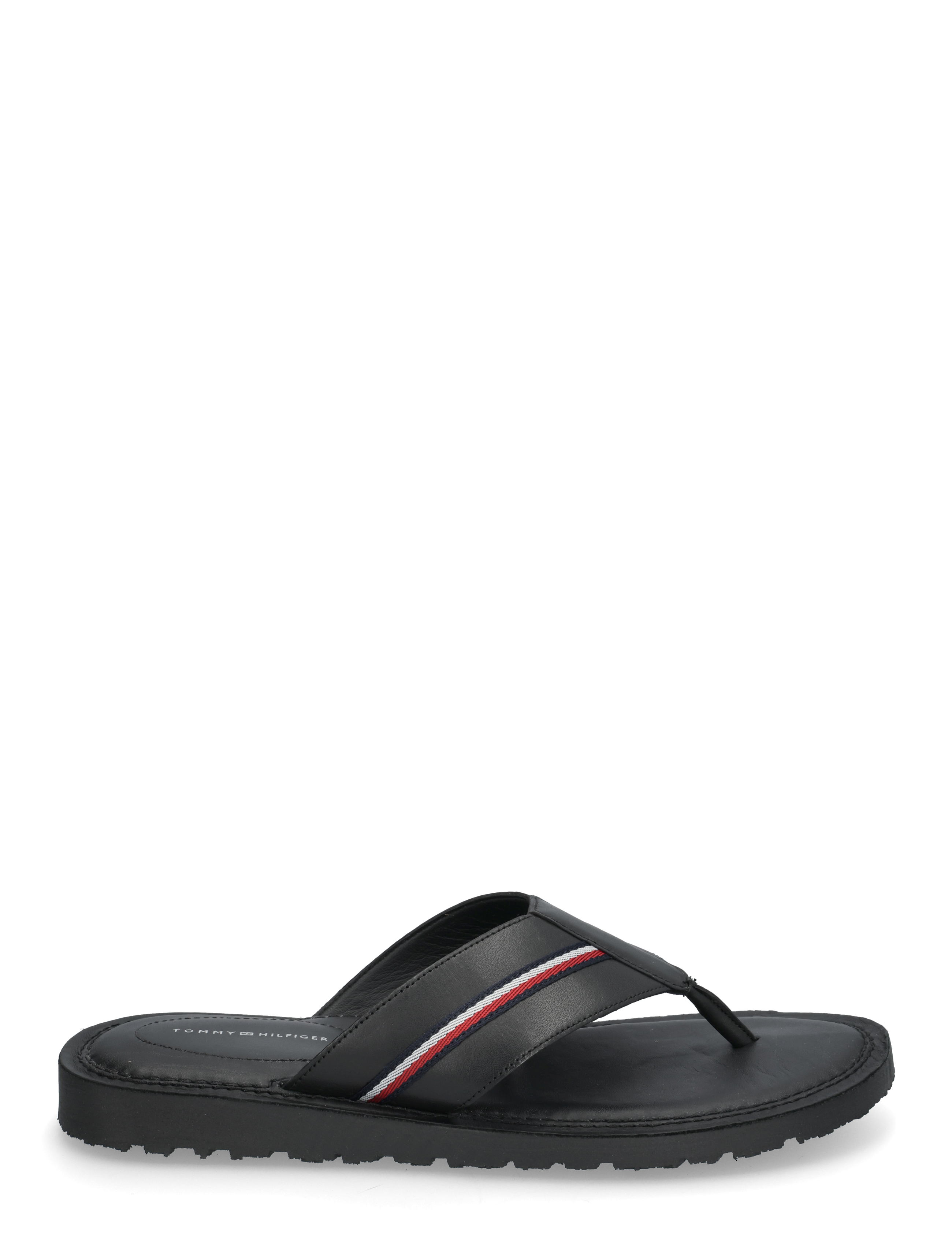 Tommy Hilfiger - CORE HILFIGER TOE POST LH SANDAL - urlaubsfavoriten - black - 1