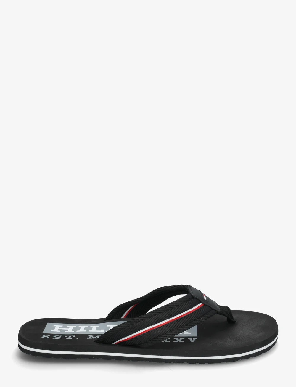 Tommy Hilfiger - CORPORATE HILFIGER BEACH SANDAL - shoppa efter tillfälle - black - 1