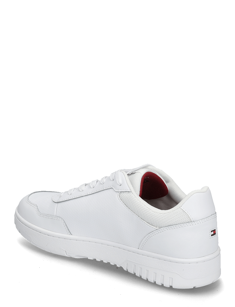 Tommy Hilfiger - TH BASKET CORE LTH PINPERF - låga sneakers - white - 2
