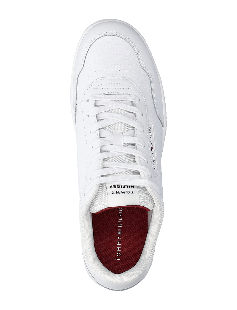 Tommy Hilfiger - TH BASKET CORE LTH PINPERF - låga sneakers - white - 3