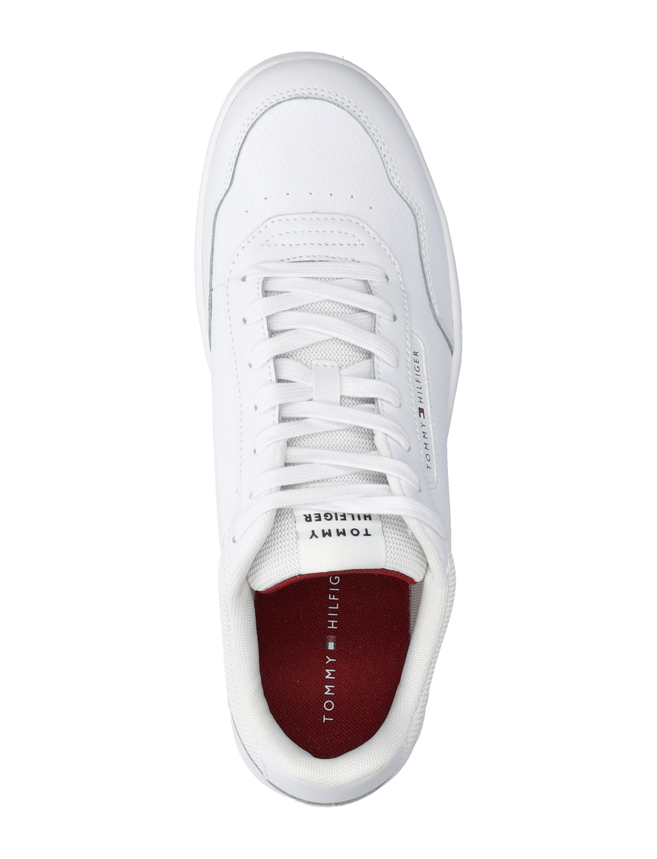 Tommy Hilfiger - TH BASKET CORE LTH PINPERF - white - 3