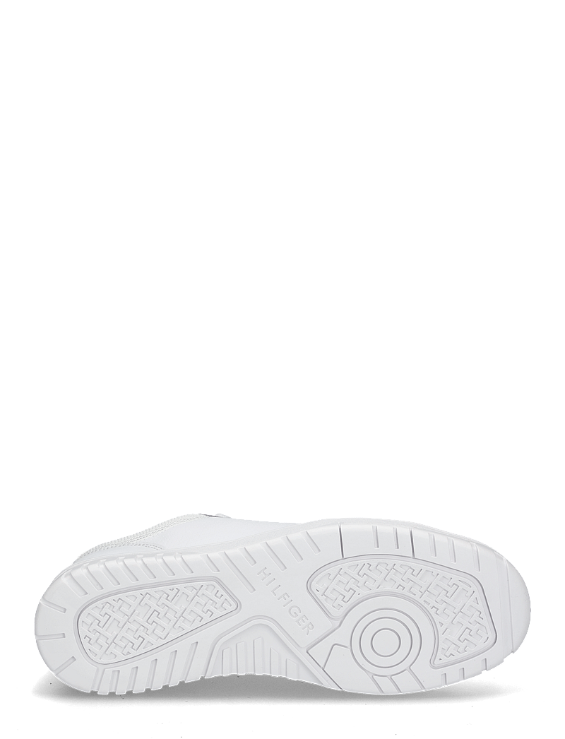 Tommy Hilfiger - TH BASKET CORE LTH PINPERF - låga sneakers - white - 4