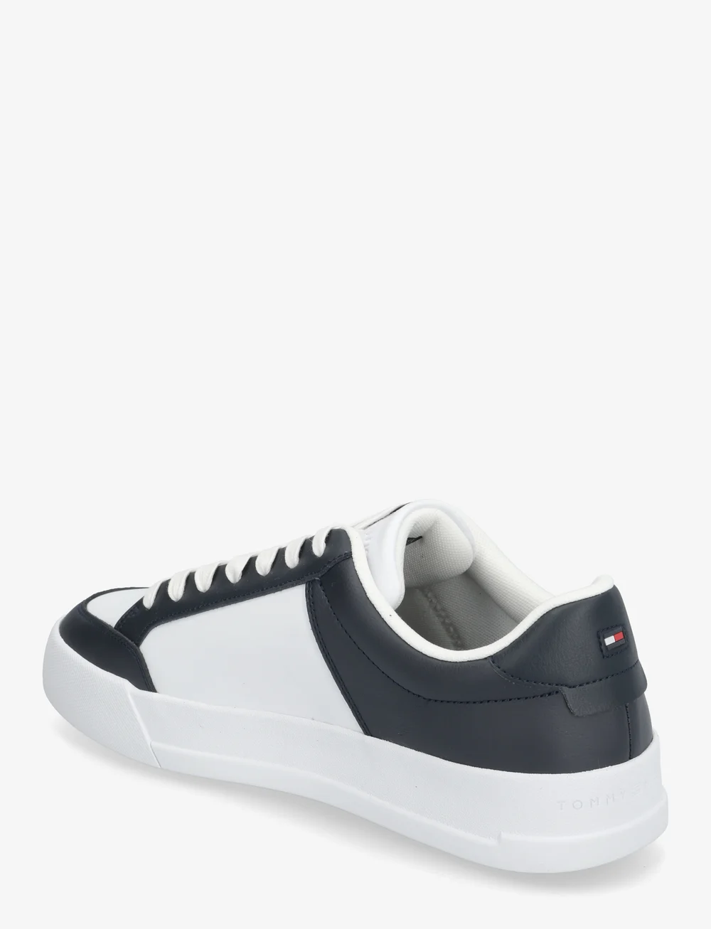 Tommy Hilfiger - TH COURT MIX LTH - lave sneakers - white/desert sky - 2