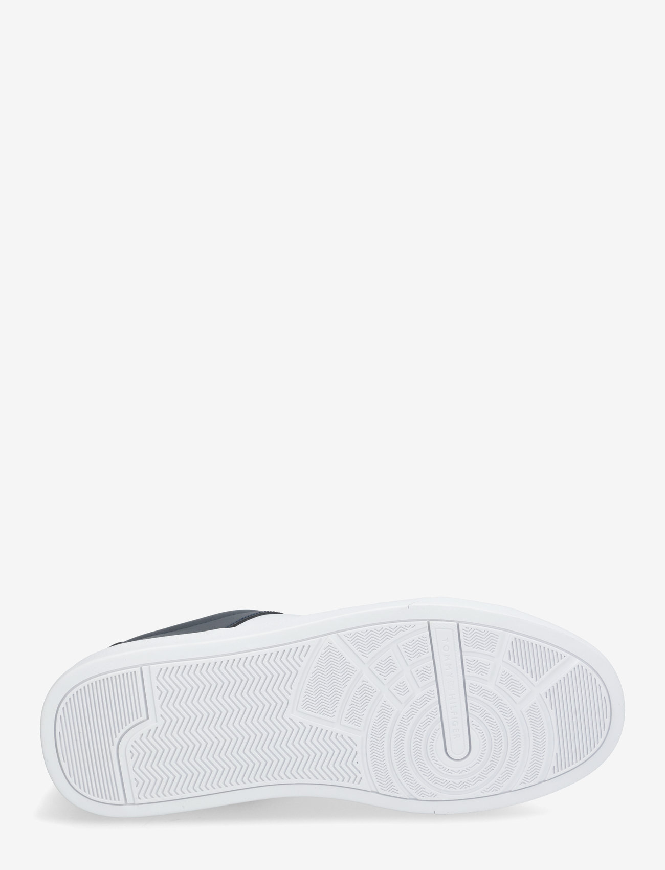 Tommy Hilfiger - TH COURT MIX LTH - sneakersy niskie - white/desert sky - 4