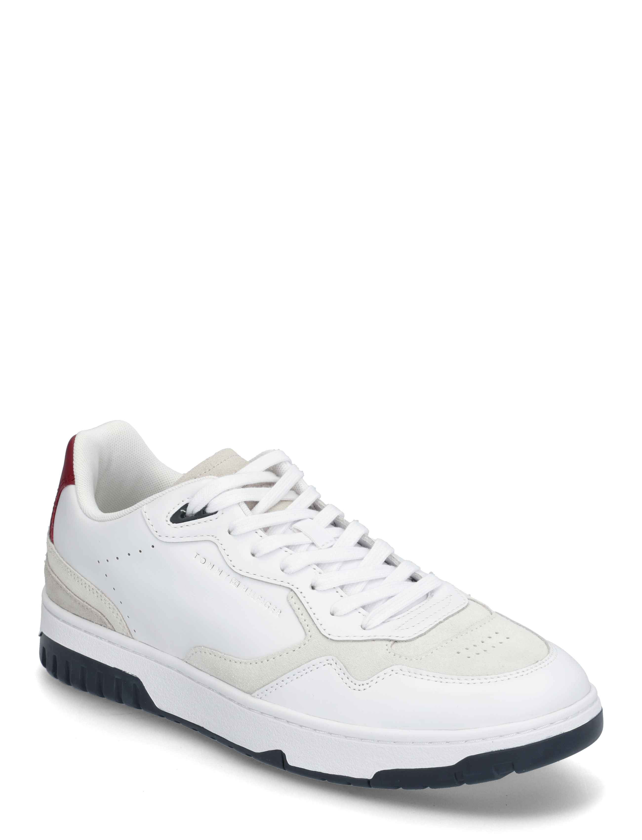 Tommy Hilfiger TH BASKET BETTER RWB LTH - Avalynė - WHITE / white