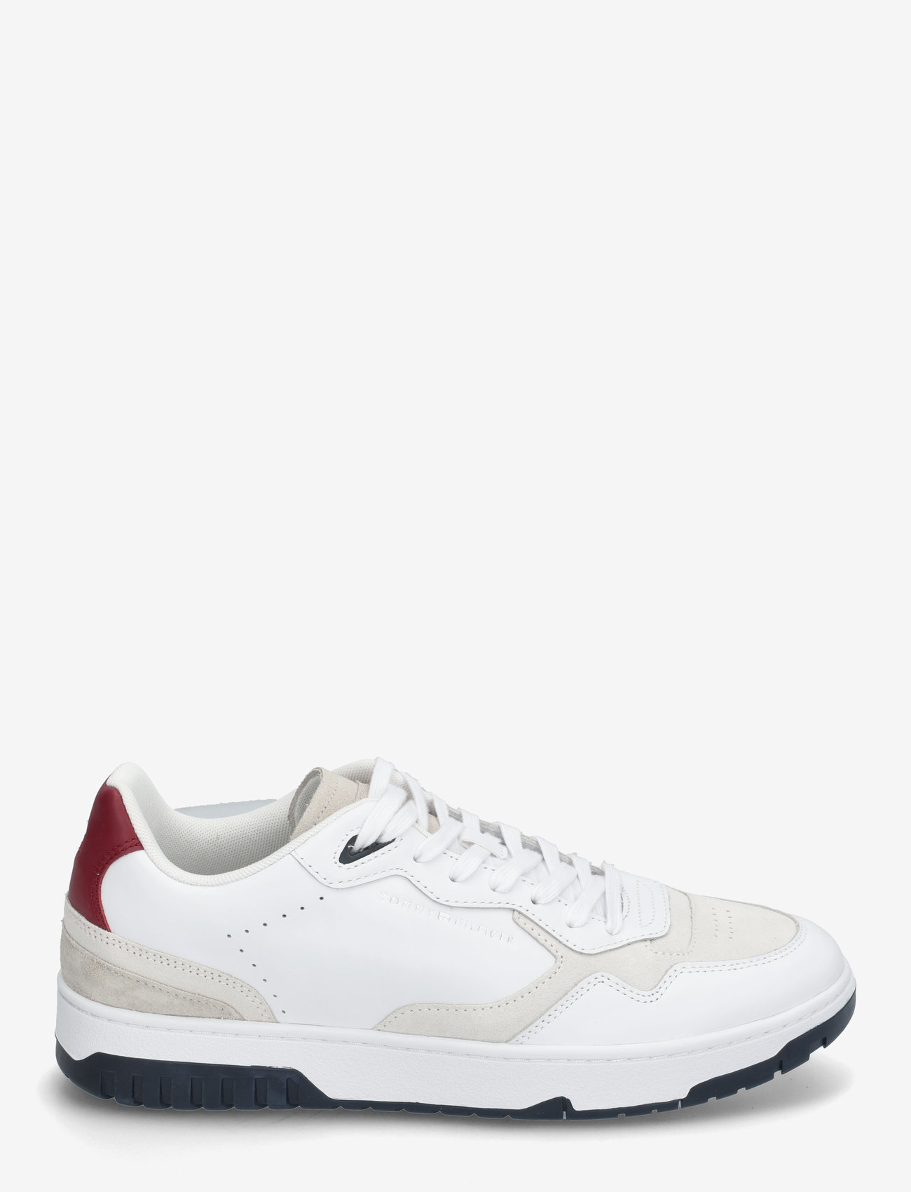 Tommy Hilfiger - TH BASKET BETTER RWB LTH - niedriger schnitt - white - 1