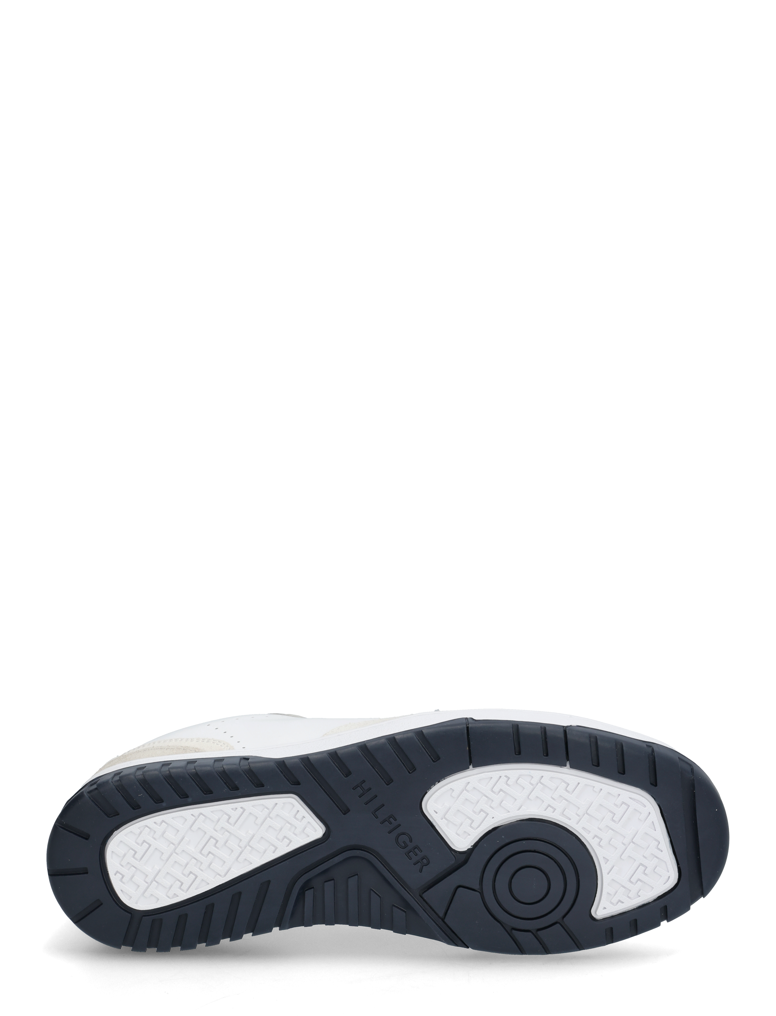 Tommy Hilfiger - TH BASKET BETTER RWB LTH - matalavartiset tennarit - white - 4