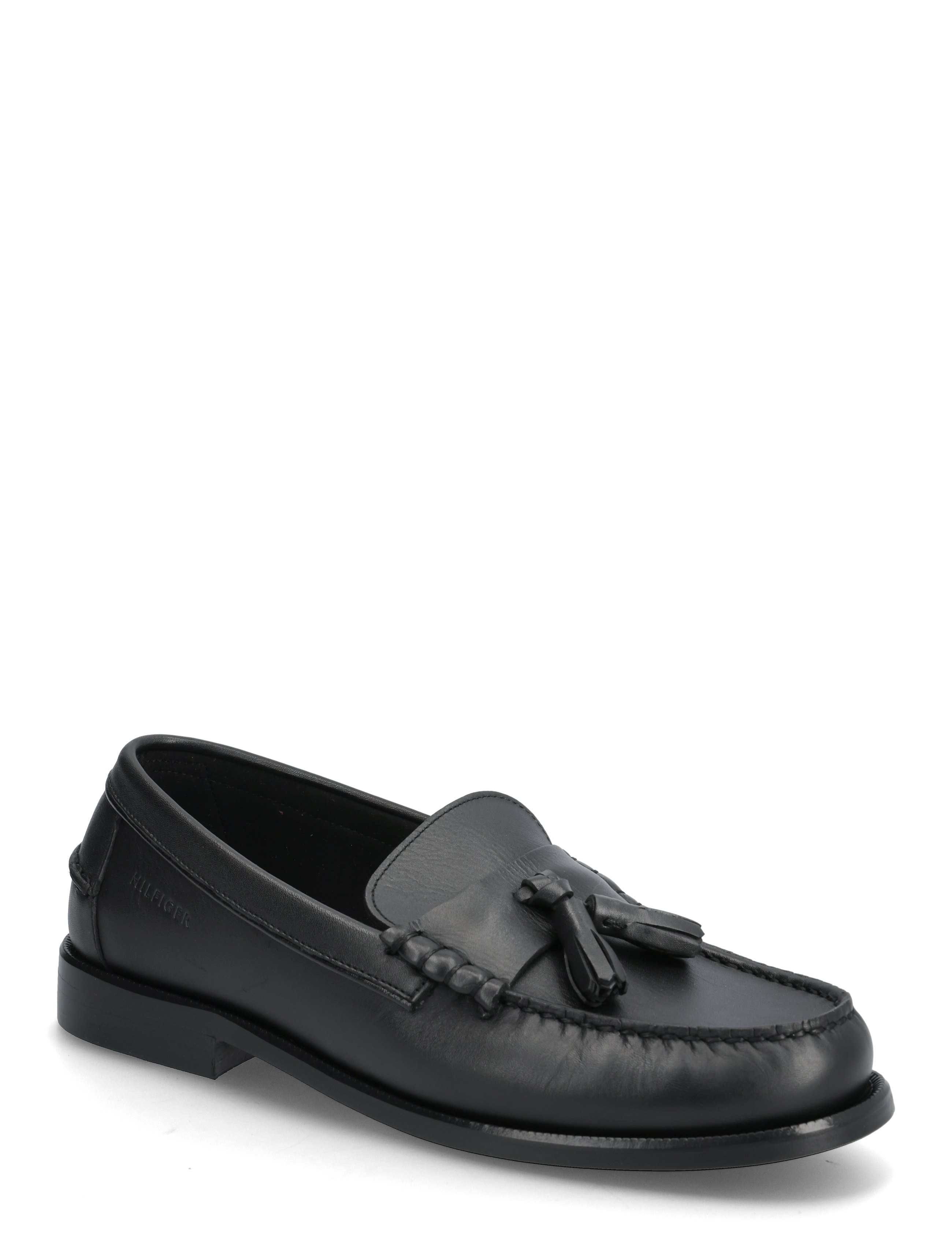 Tommy Hilfiger HILFIGER TASSEL LTH LOAFER - Mokassiinid - BLACK / black