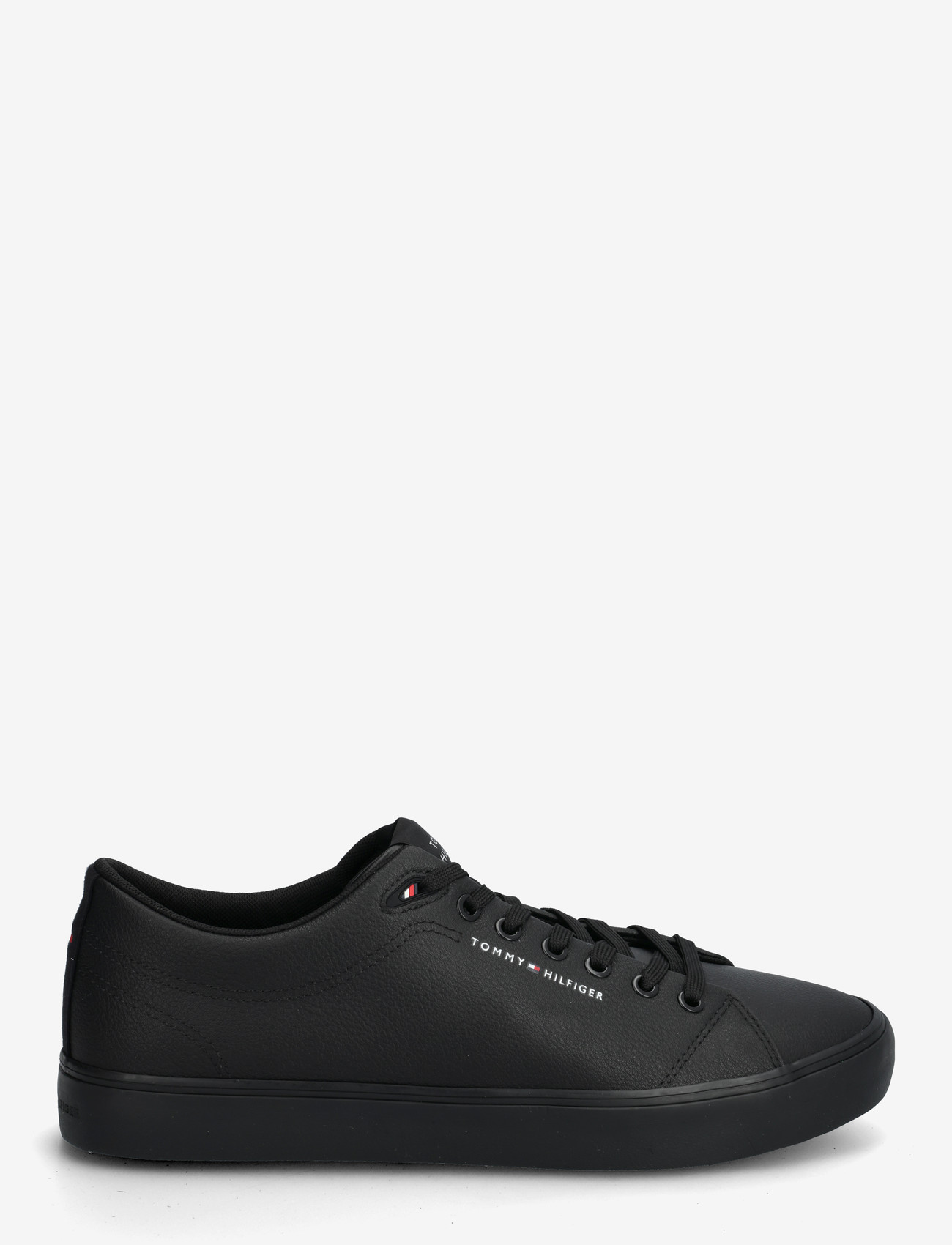 Tommy Hilfiger - TH HI VULC CORE LOW LTH II ESS - laisvalaikio batai žemu aulu - triple black - 1