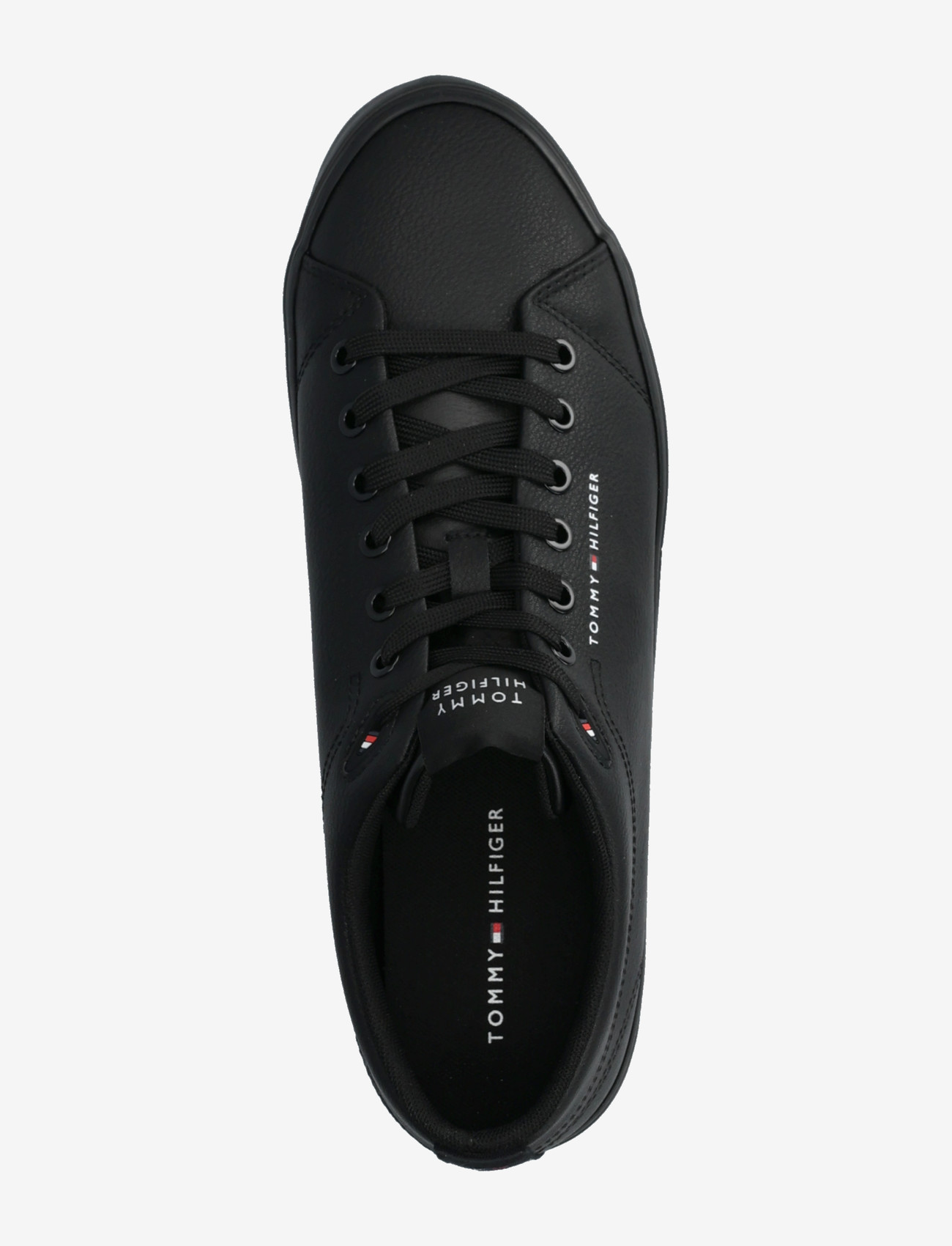 Tommy Hilfiger - TH HI VULC CORE LOW LTH II ESS - laisvalaikio batai žemu aulu - triple black - 3