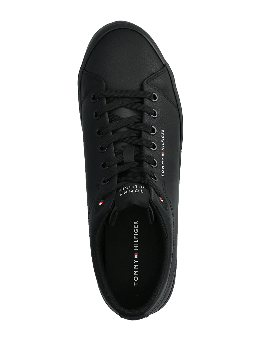 Tommy Hilfiger - TH HI VULC CORE LOW LTH II ESS - madala säärega - triple black - 3