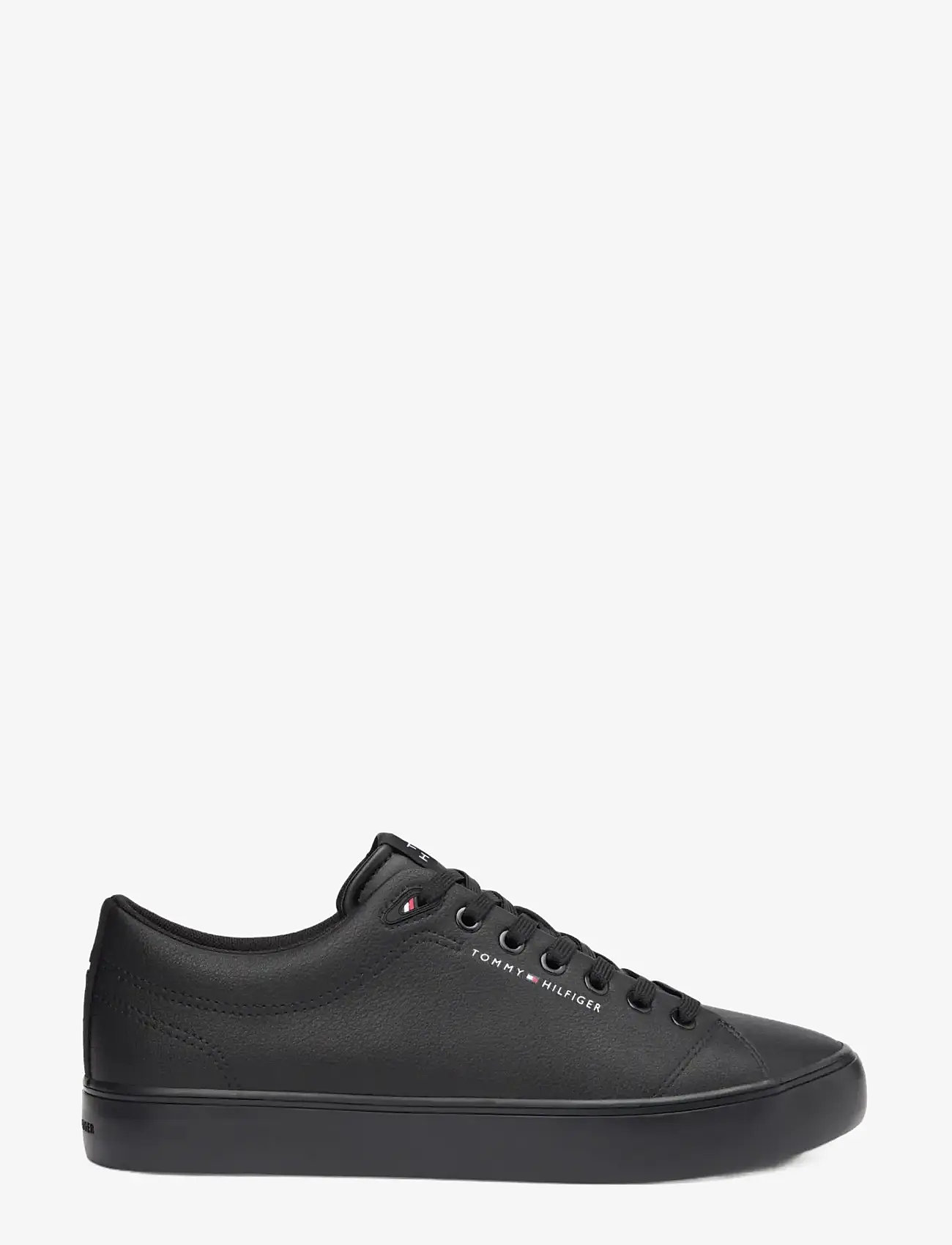 Tommy Hilfiger - TH HI VULC CORE LOW LTH II ESS - laisvalaikio batai žemu aulu - triple black - 5