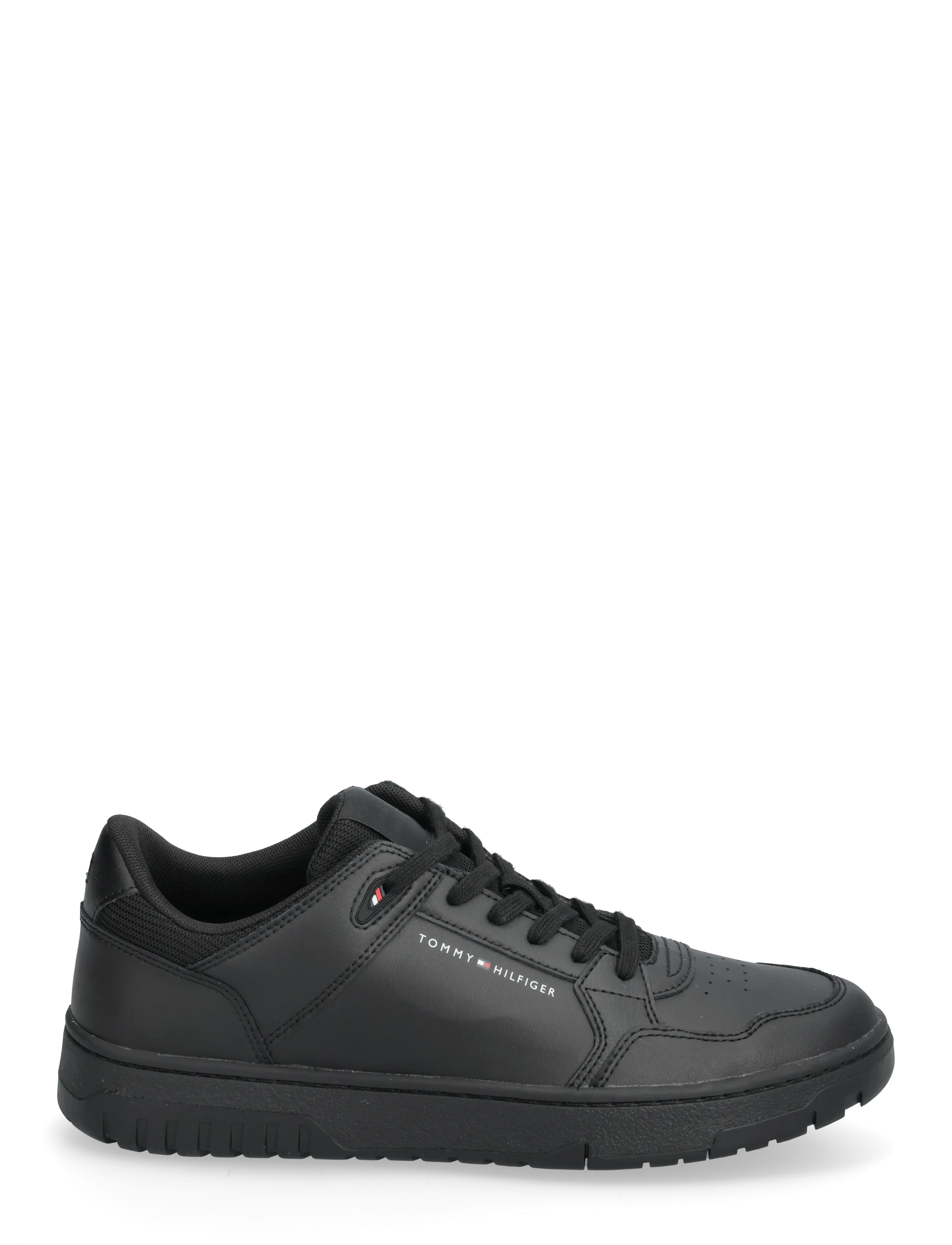 Tommy Hilfiger - TH BASKET CORE LITE LTH MIX - matalavartiset tennarit - black - 1