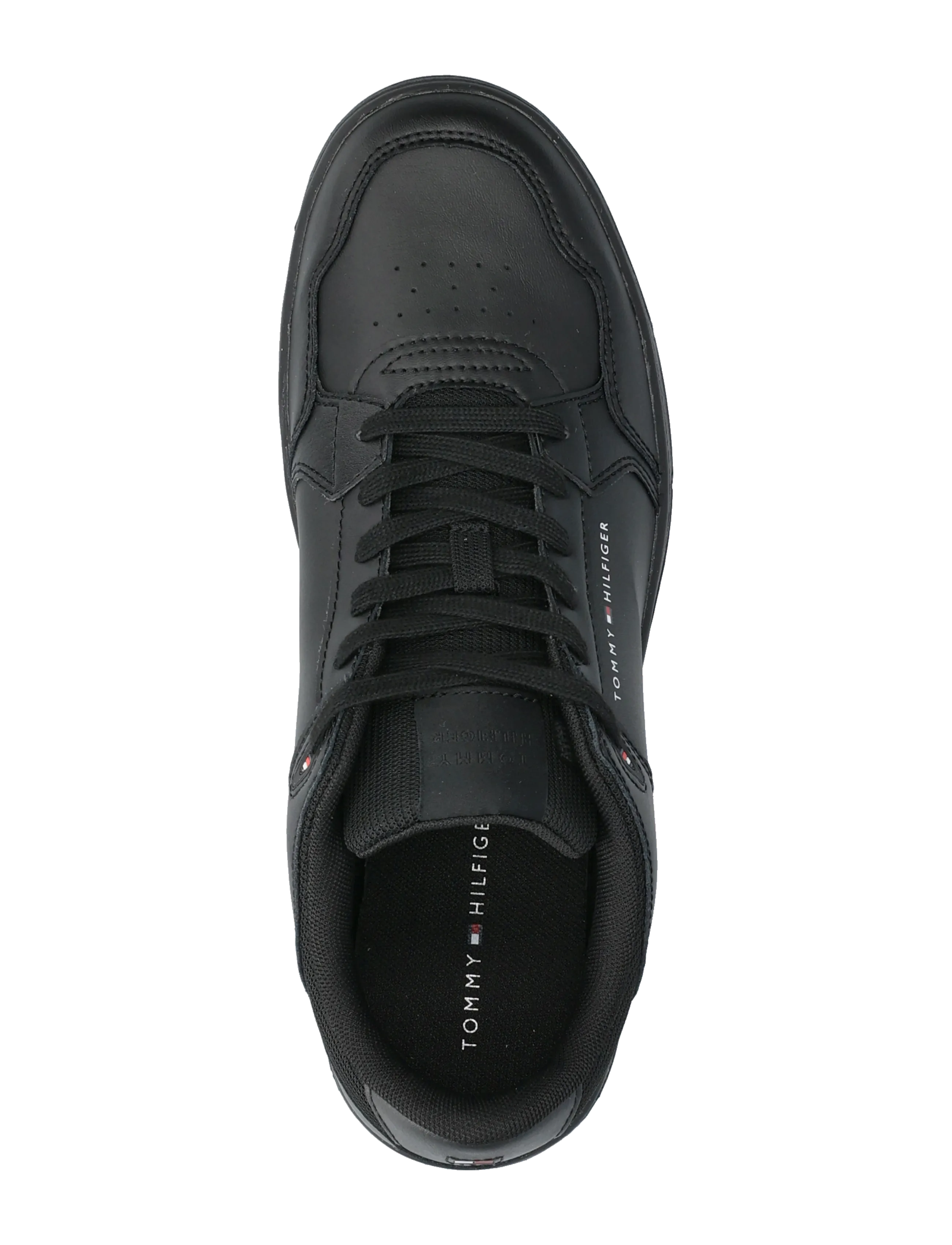 Tommy Hilfiger - TH BASKET CORE LITE LTH MIX - matalavartiset tennarit - black - 3