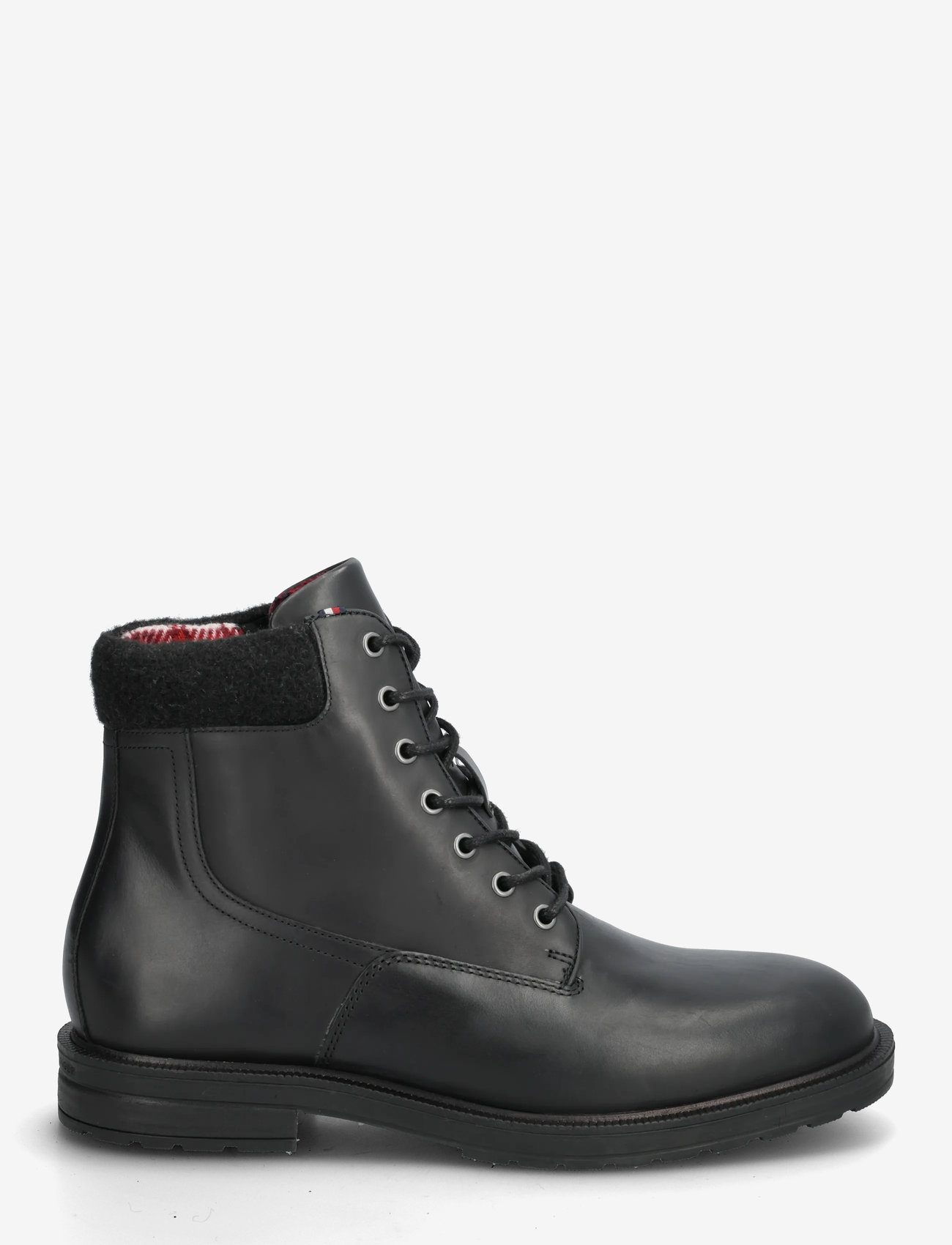 Tommy Hilfiger - CLEATED HILFIGER W LTH BOOT - buty zimowe - black - 1